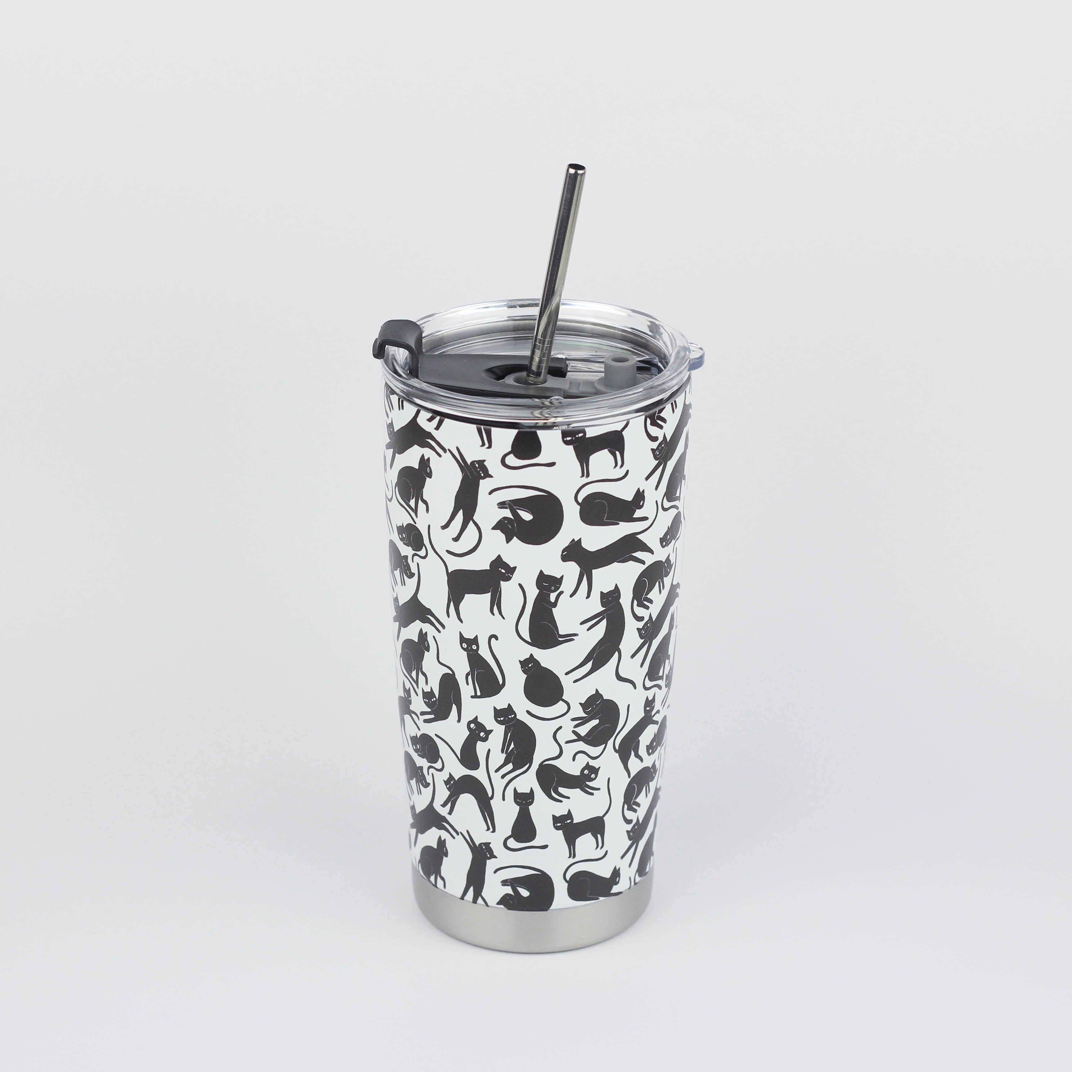 Black Cats Stainless Steel Tumbler