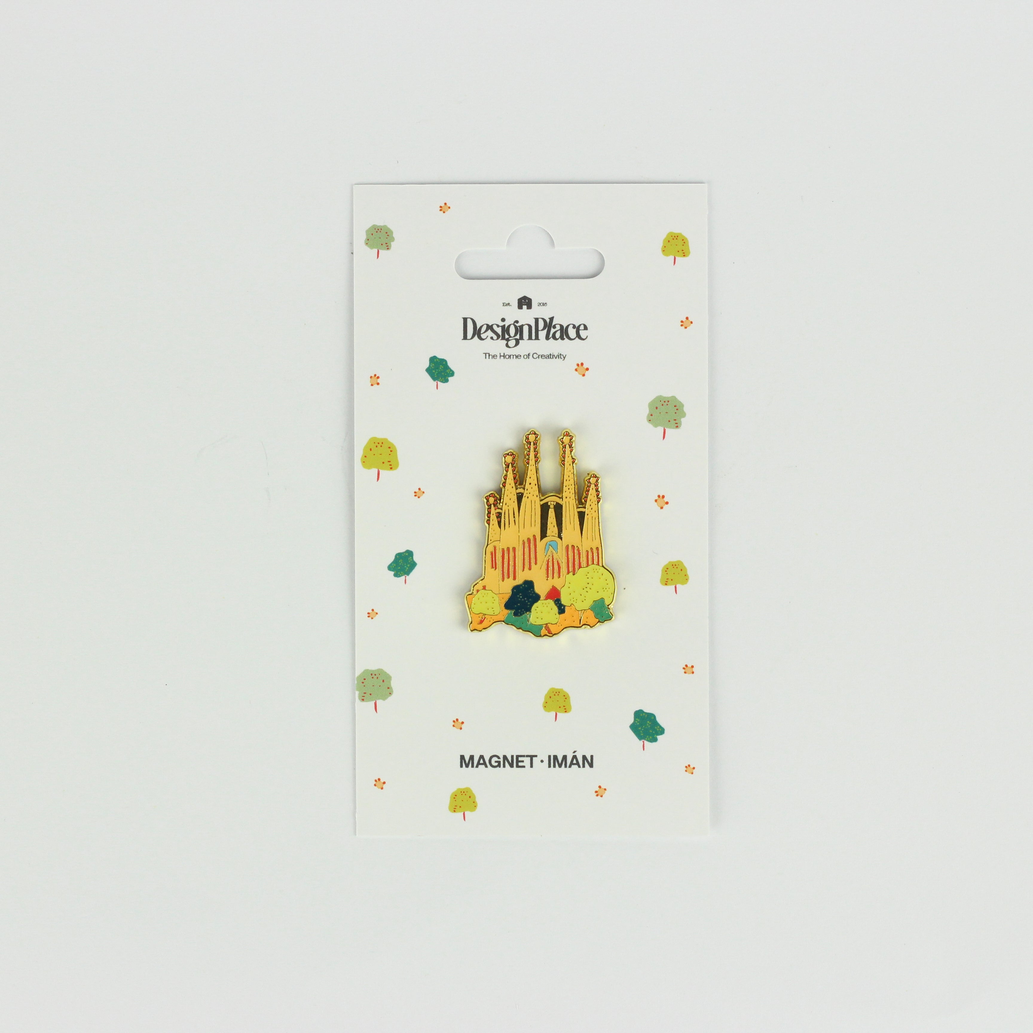 Sagrada Familia Enamel Magnet