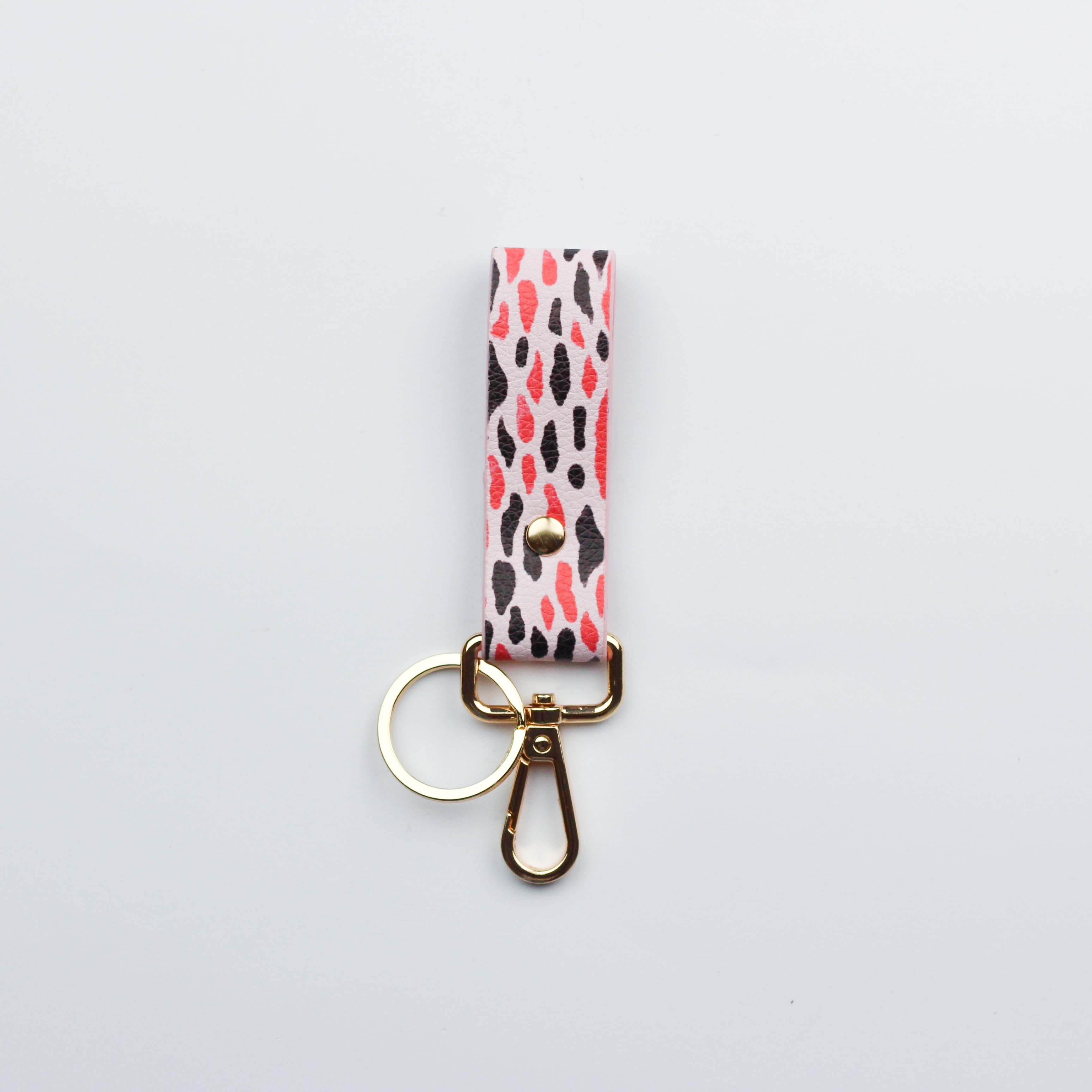 Pink Leopard Keychain (PU)