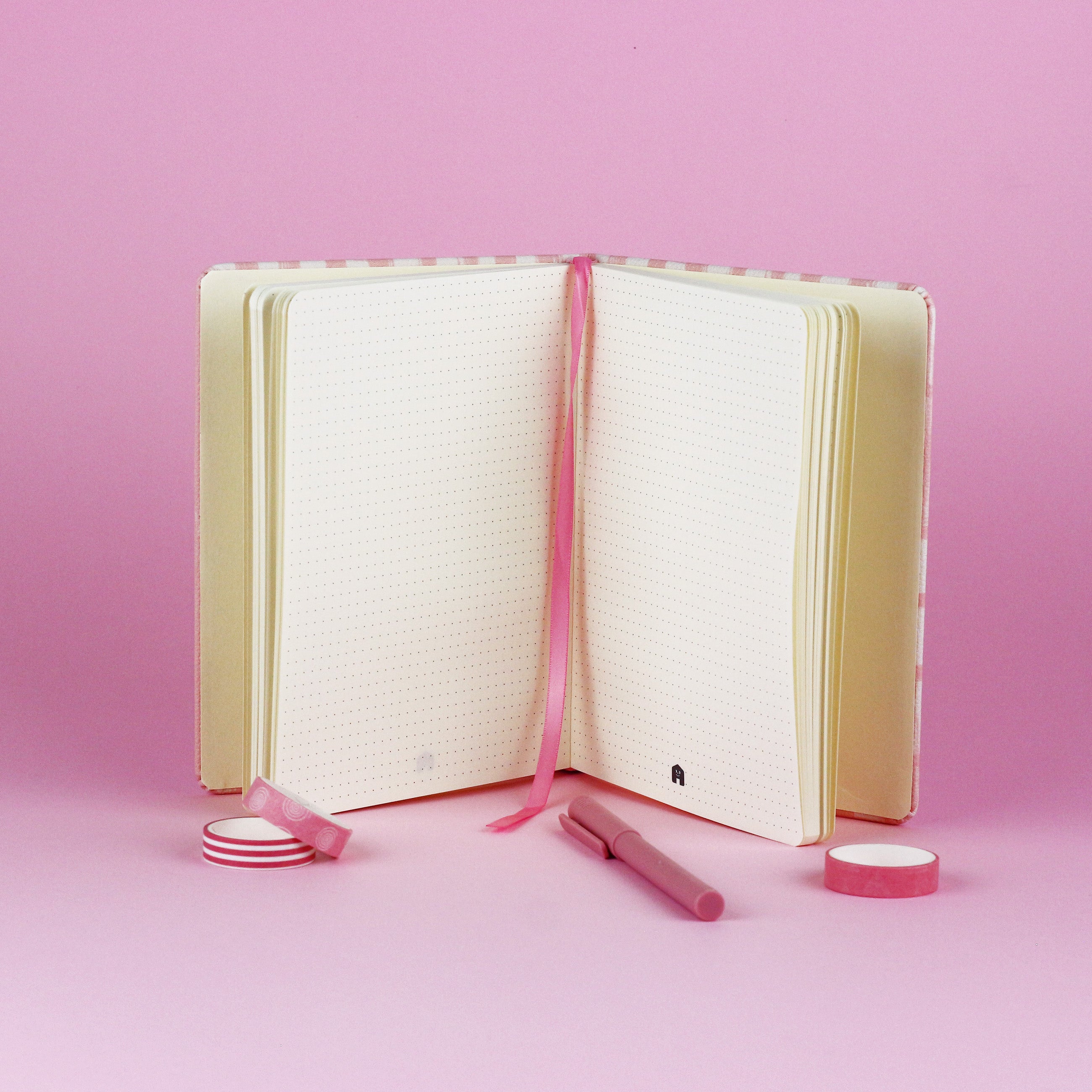 Pink Grid Notebook (PU)