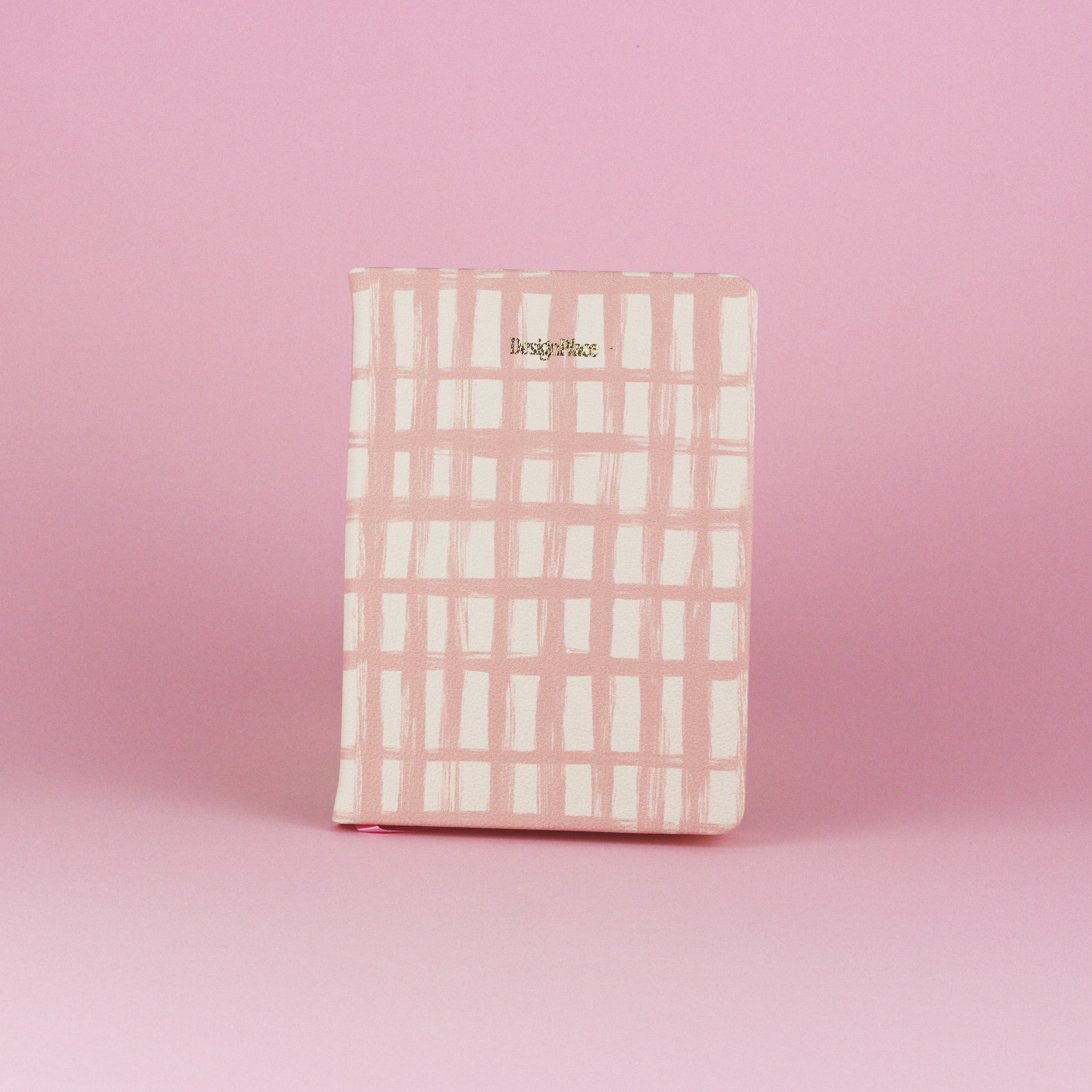 Pink Grid Notebook (PU)