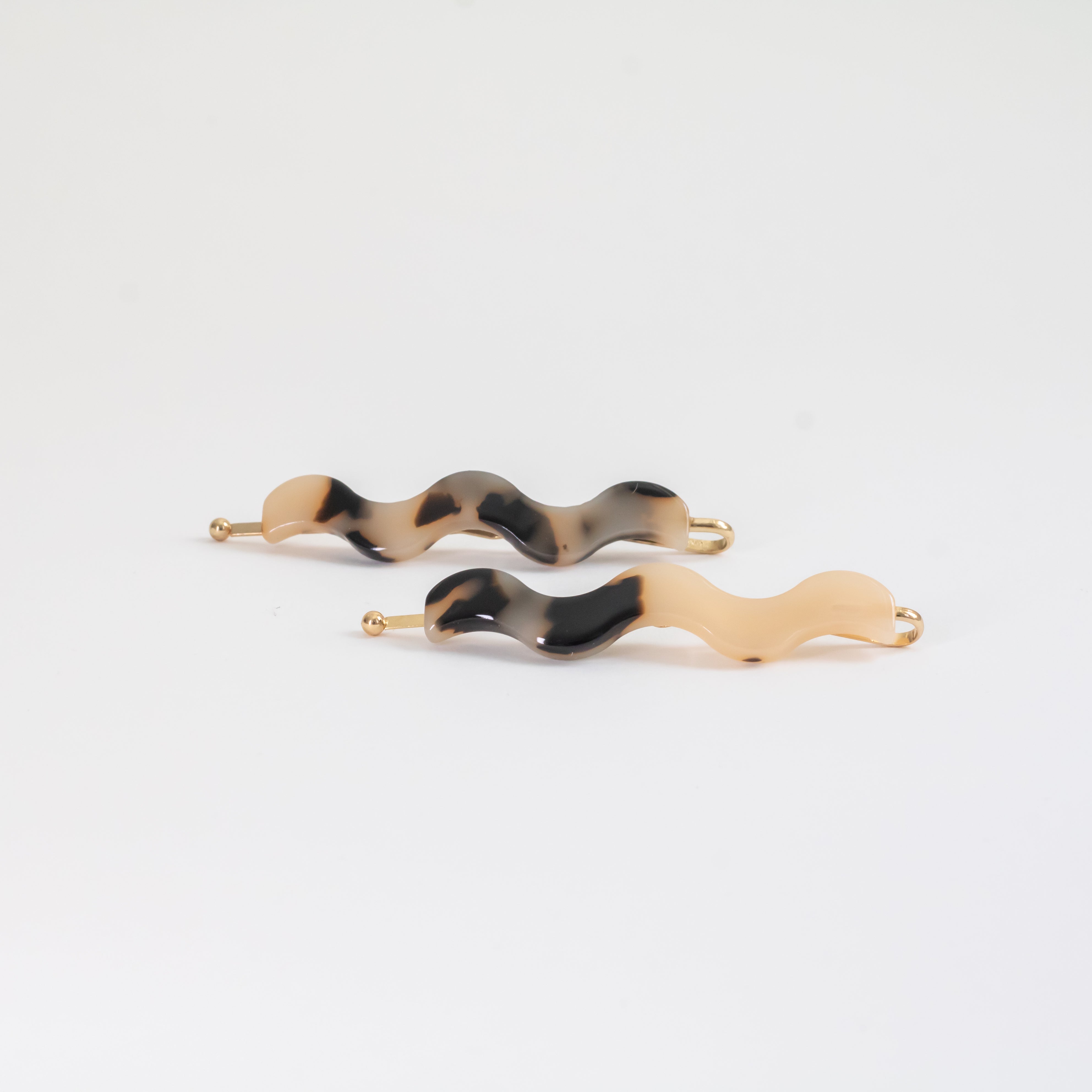 Wave Hair Clip Marrón Claro