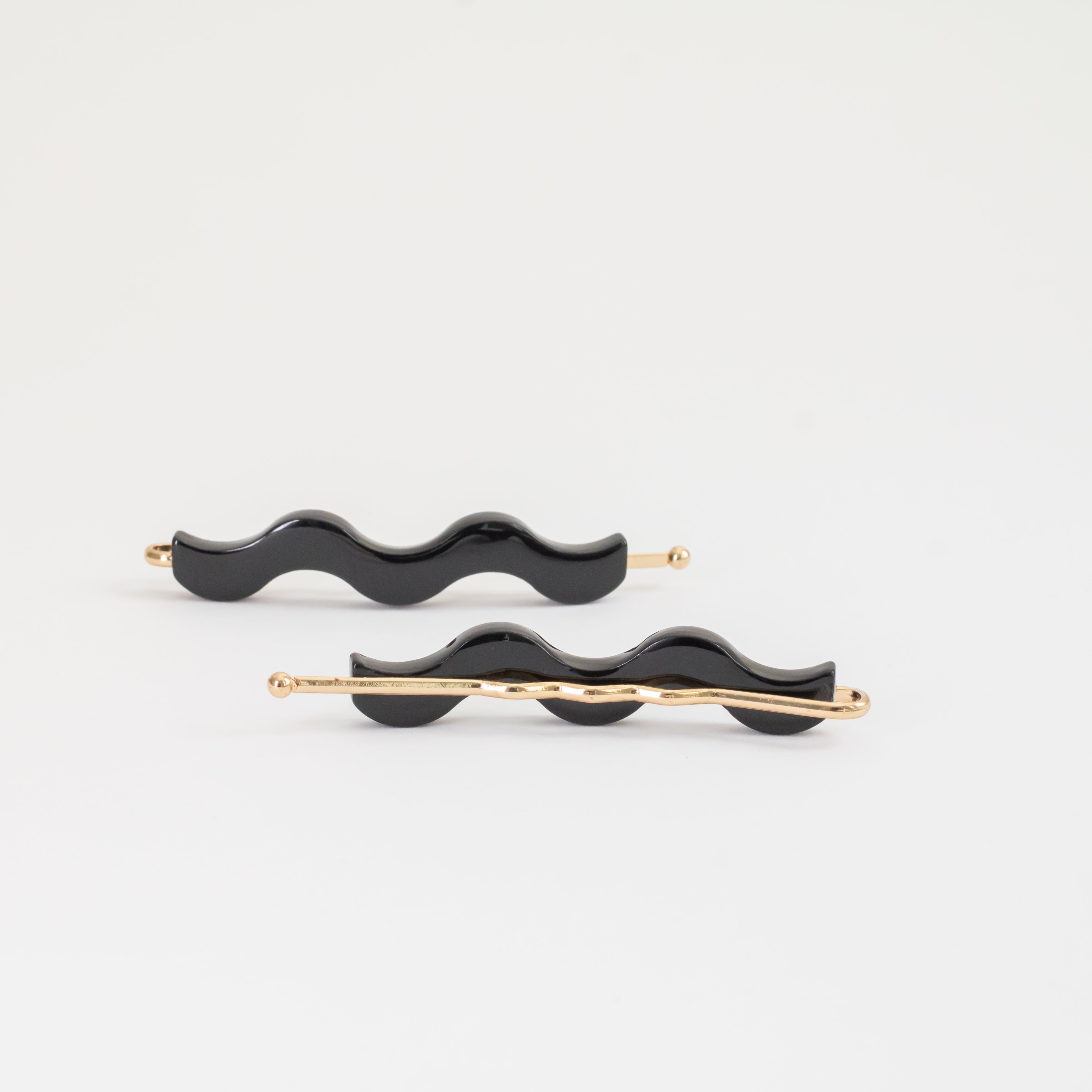 Wave Hair Clip Negro