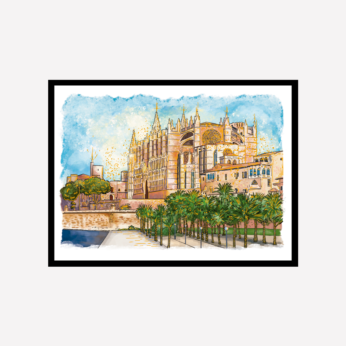 Catedral Mallorca Gold Splash