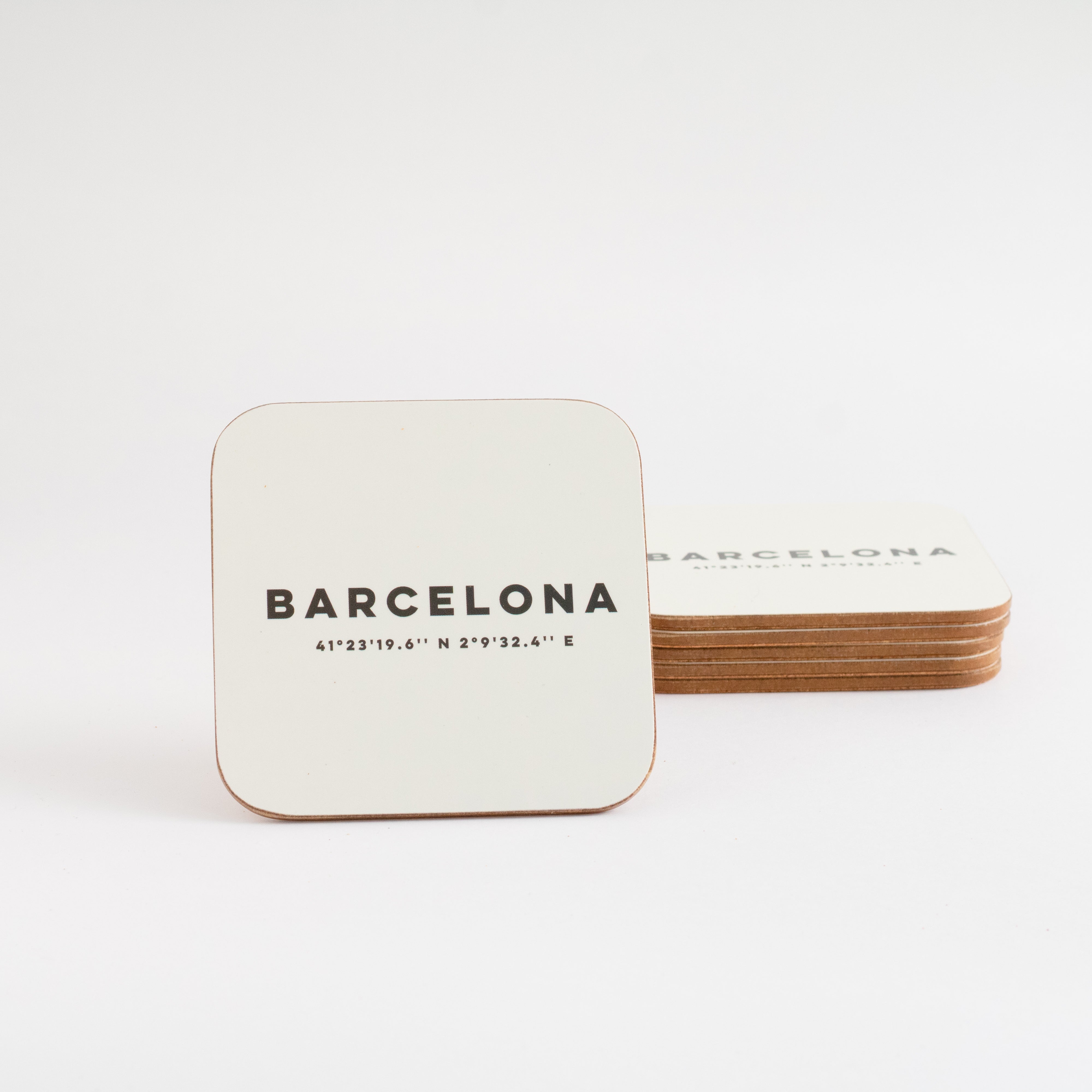 Barcelona Coordinates Coaster