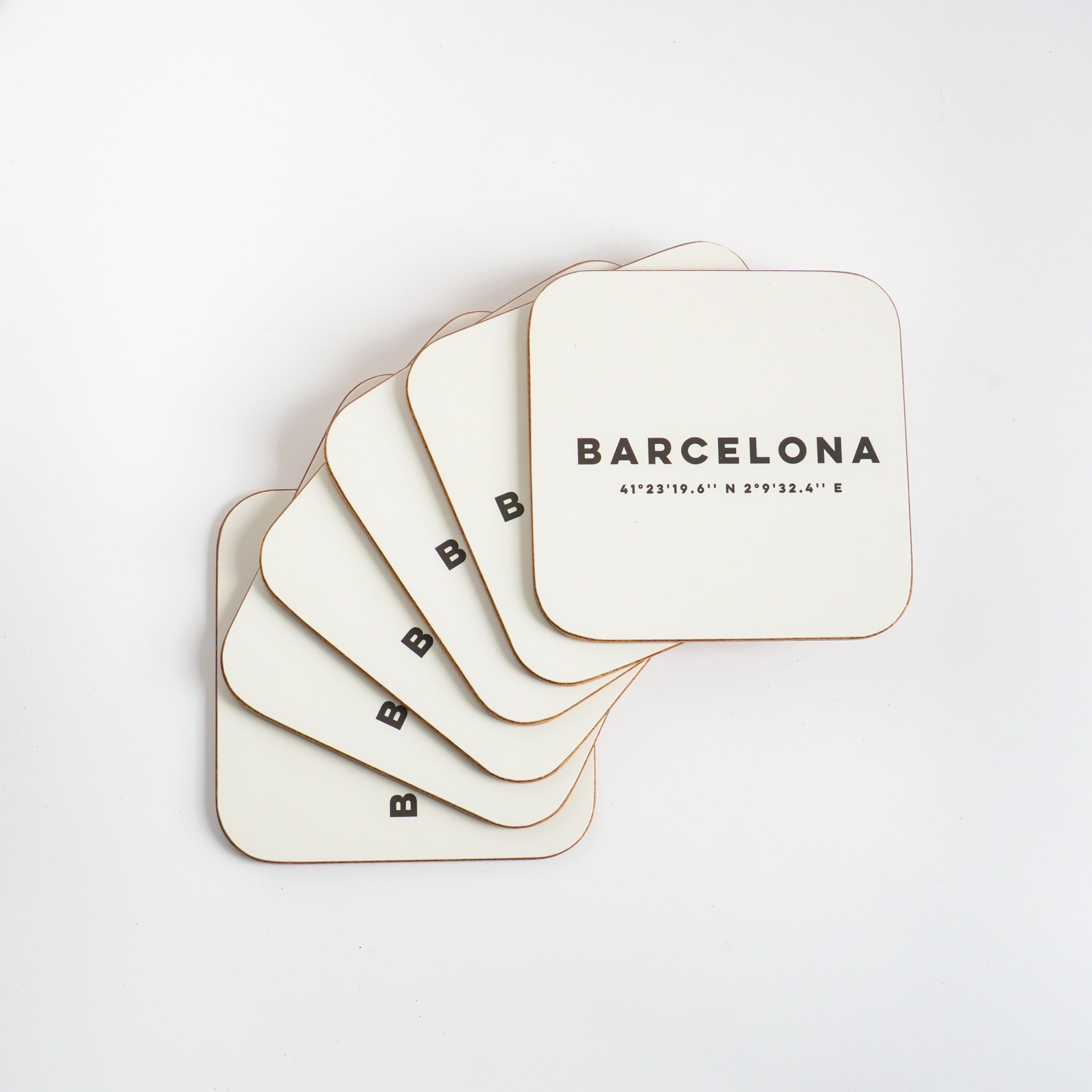 Barcelona Coordinates Coaster