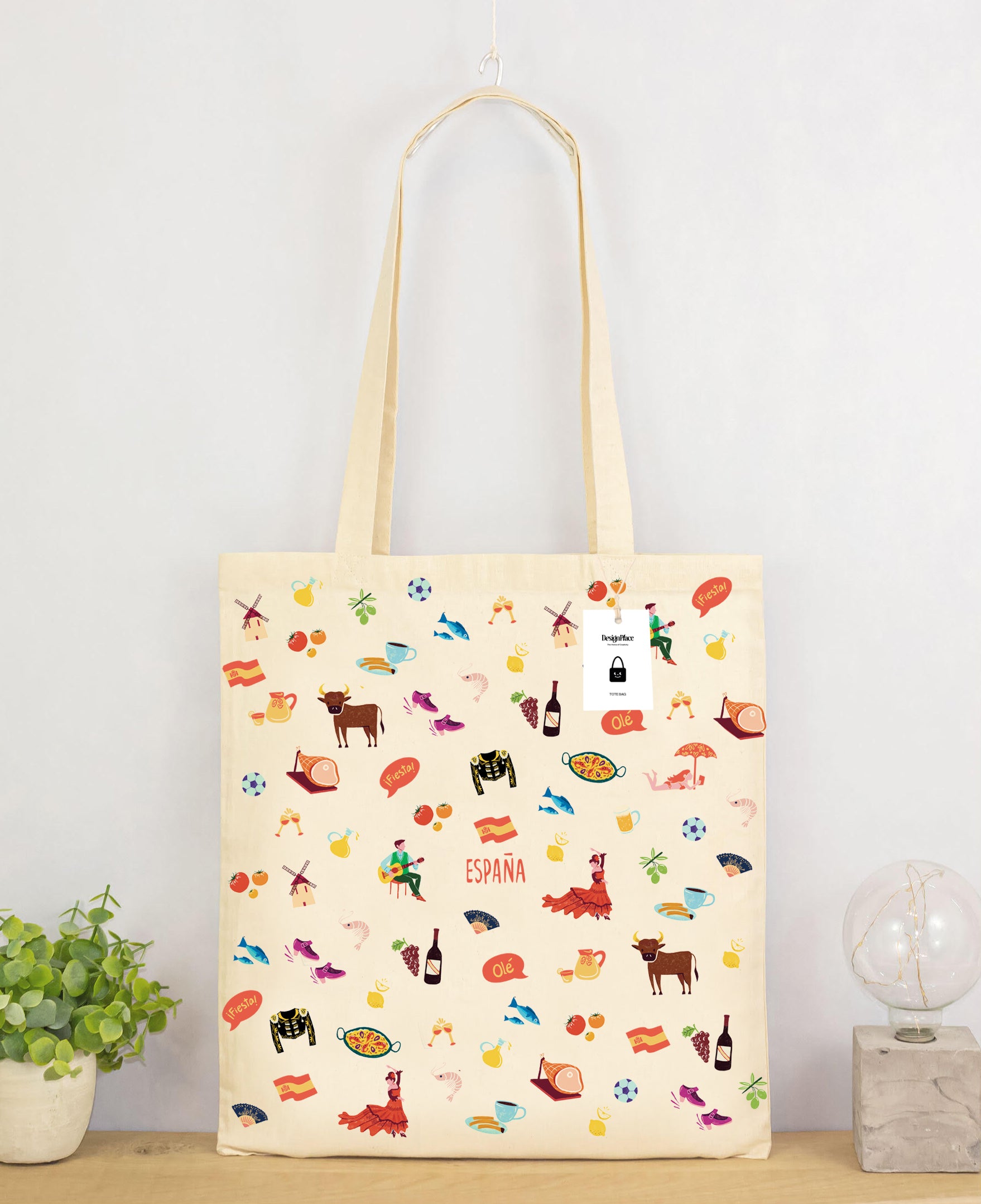 España Pattern Tote Bag