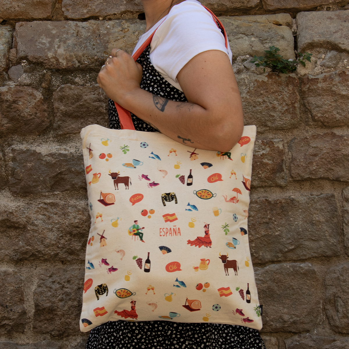 España Pattern Tote Bag