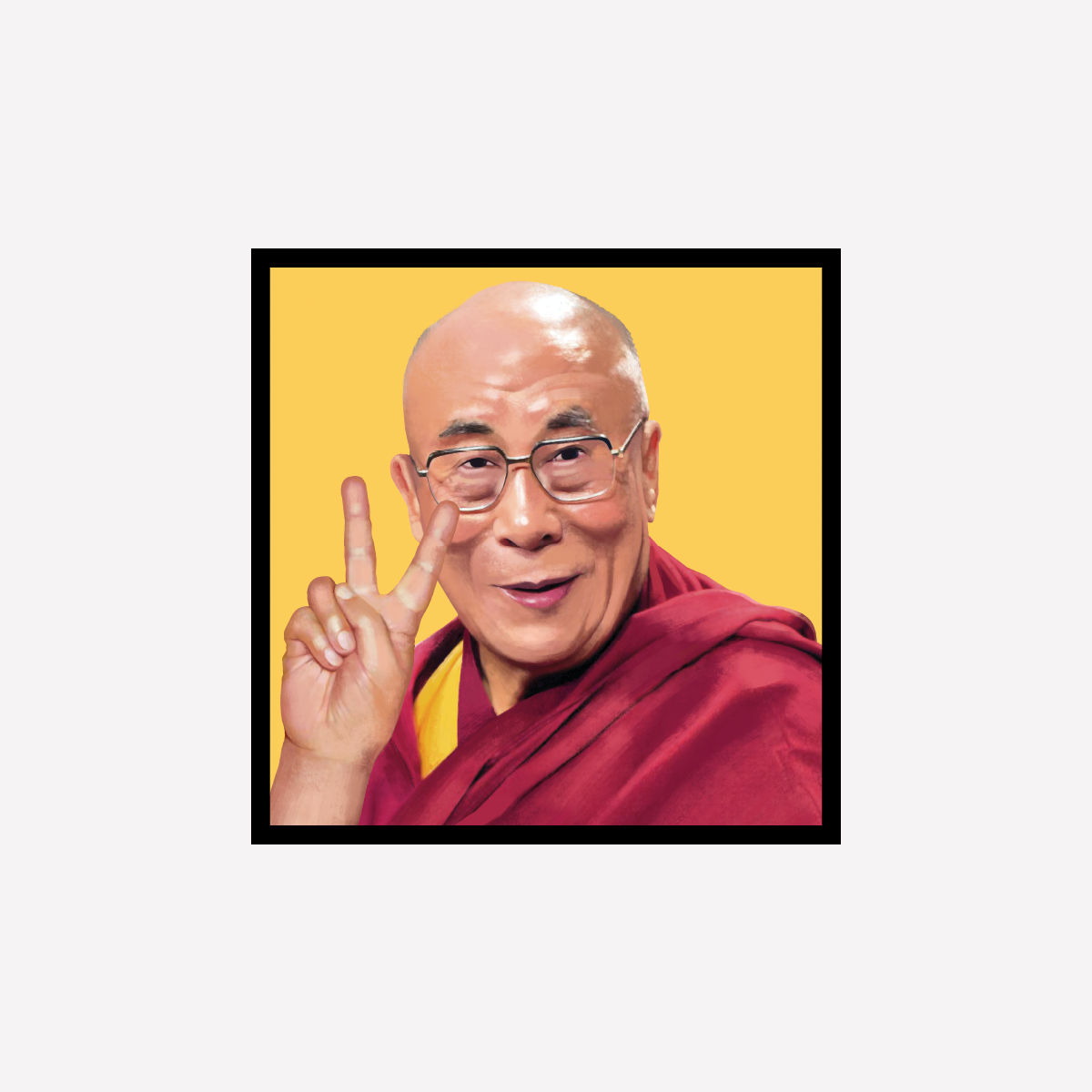 Dalai Lama Peace Art Print