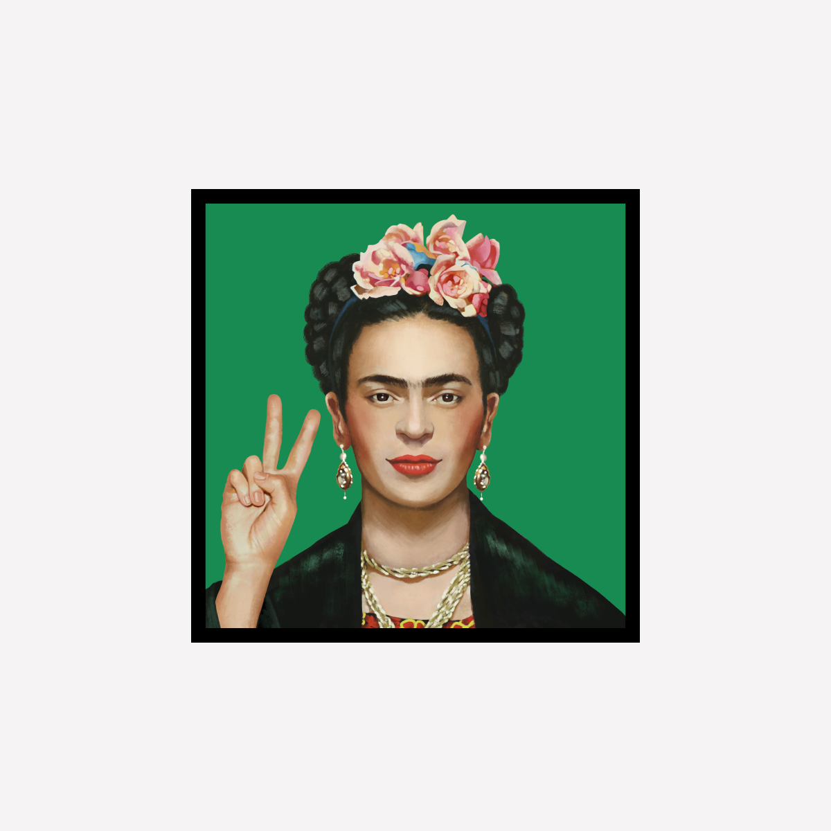 Frida Kahlo Peace Art Print