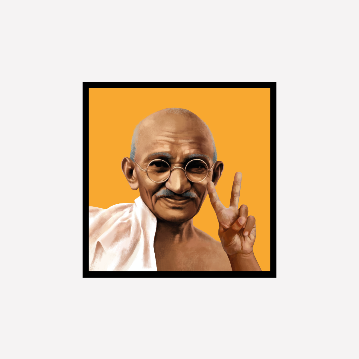 Mahatma Gandhi Peace Art Print