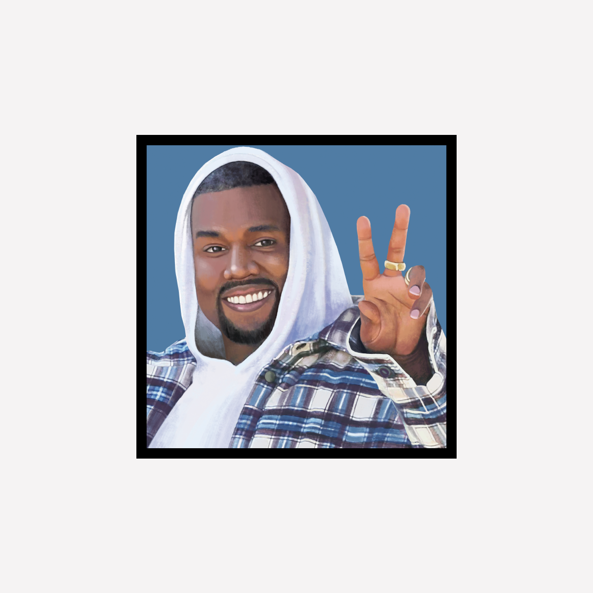 Kanye West Peace Art Print