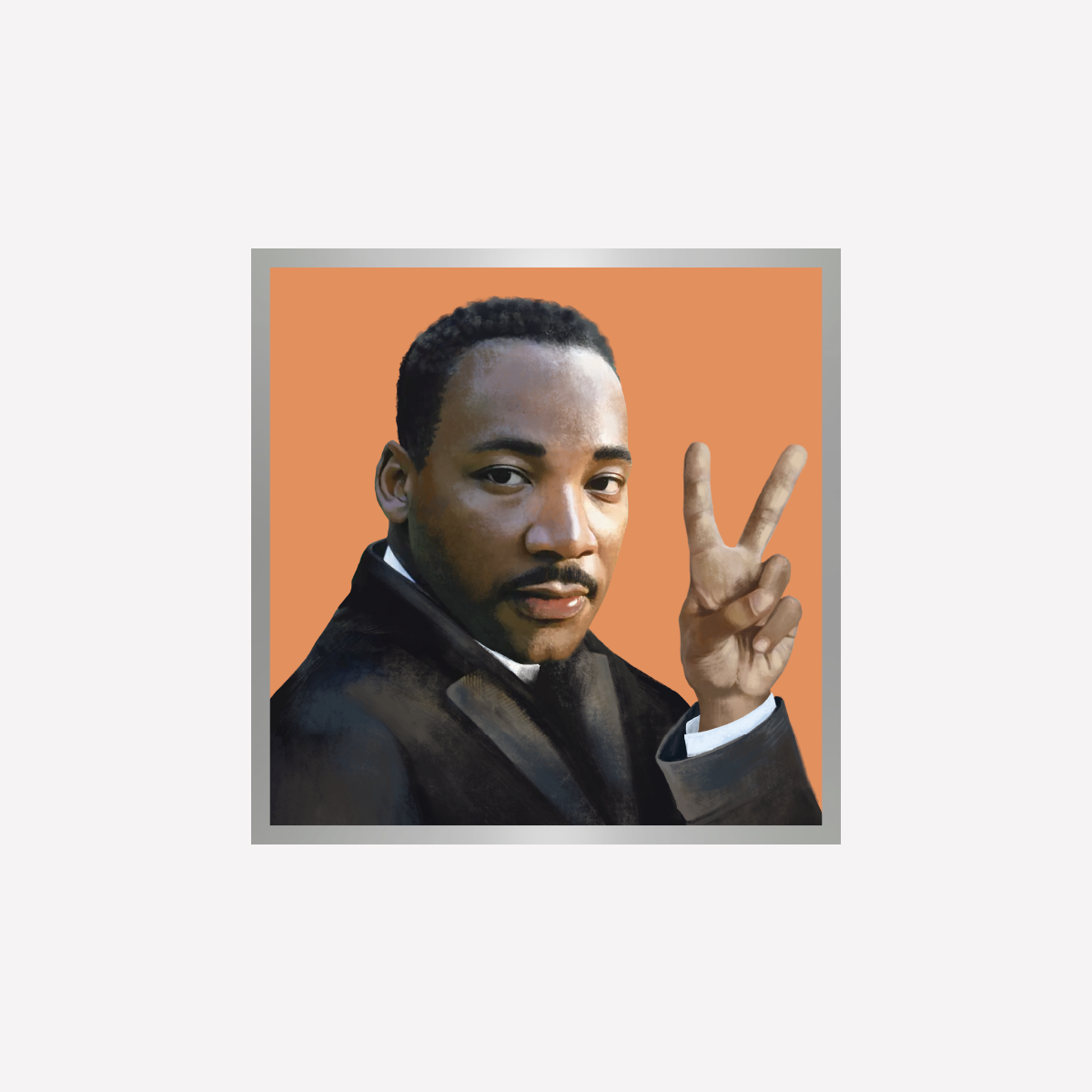 Martin Luther King Peace Art Print