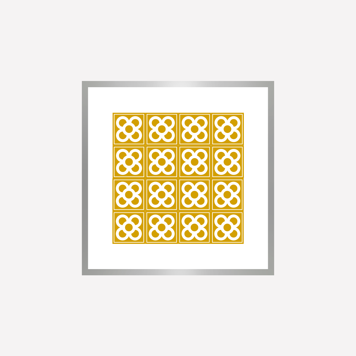 Panot Pattern in Gold Art Print