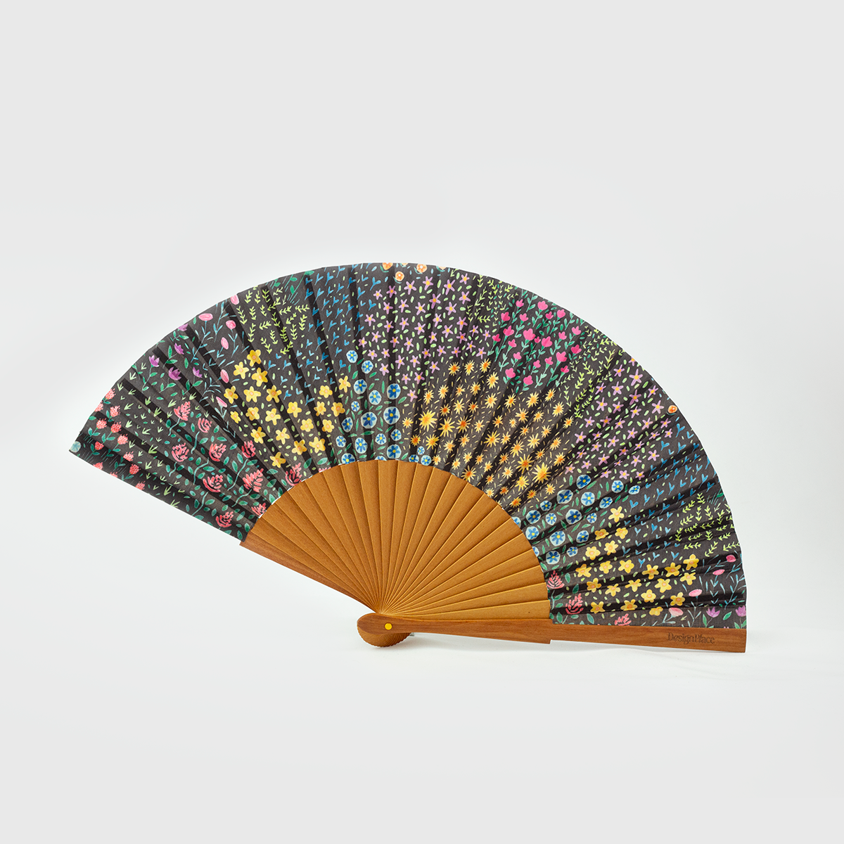 Flower City Pattern Abanico