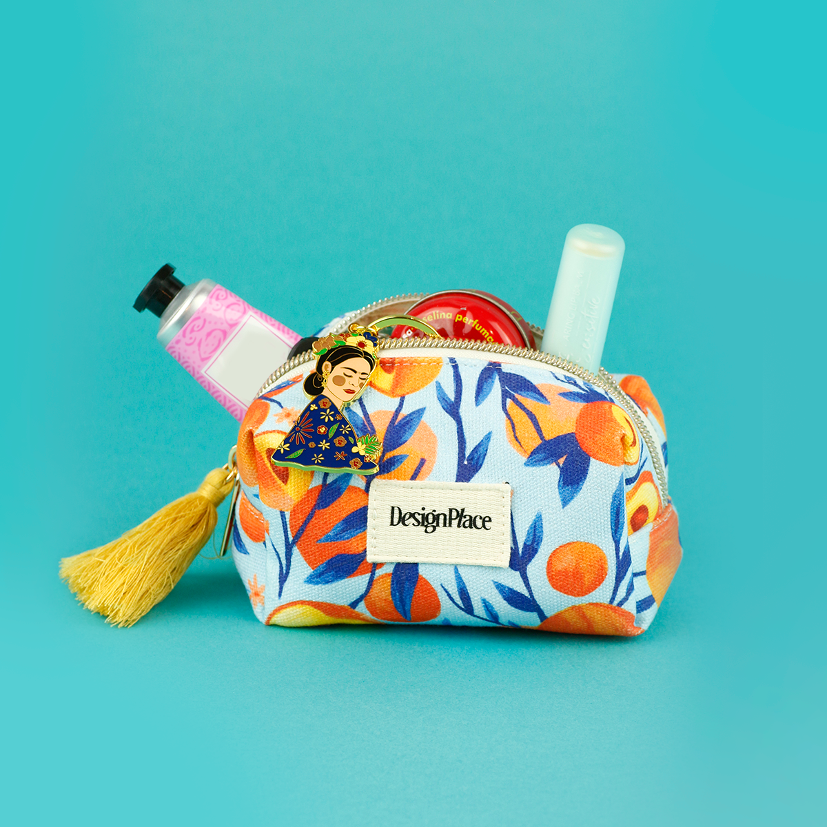 Melocotones Cotton Pouch Small