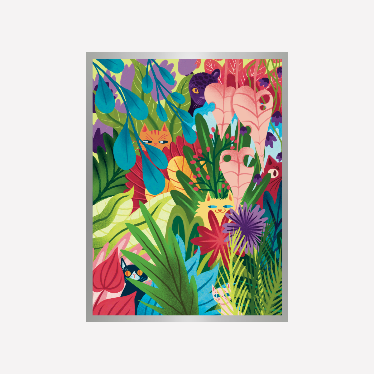 Cat Jungle Art Print