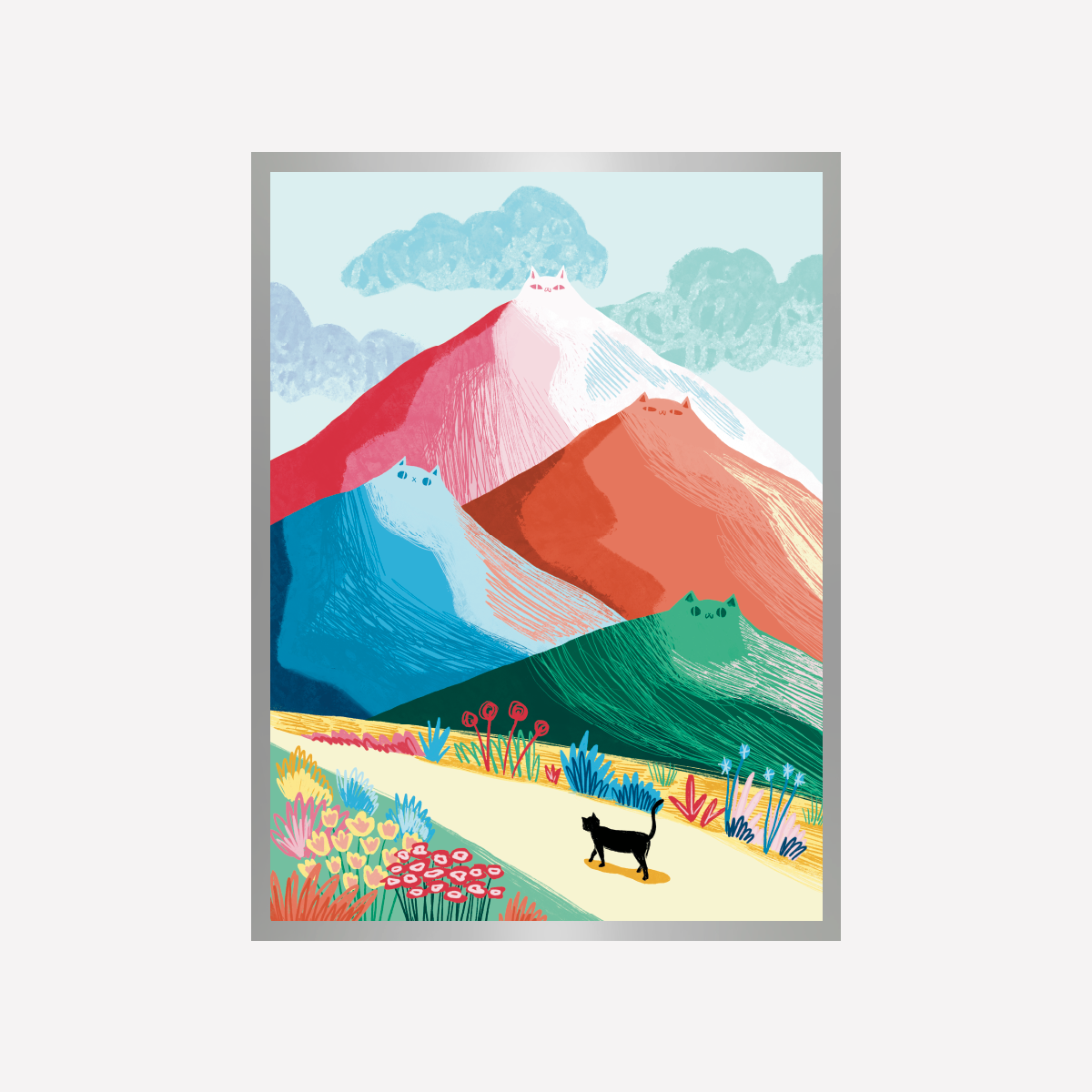 Cat Adventures Art Print