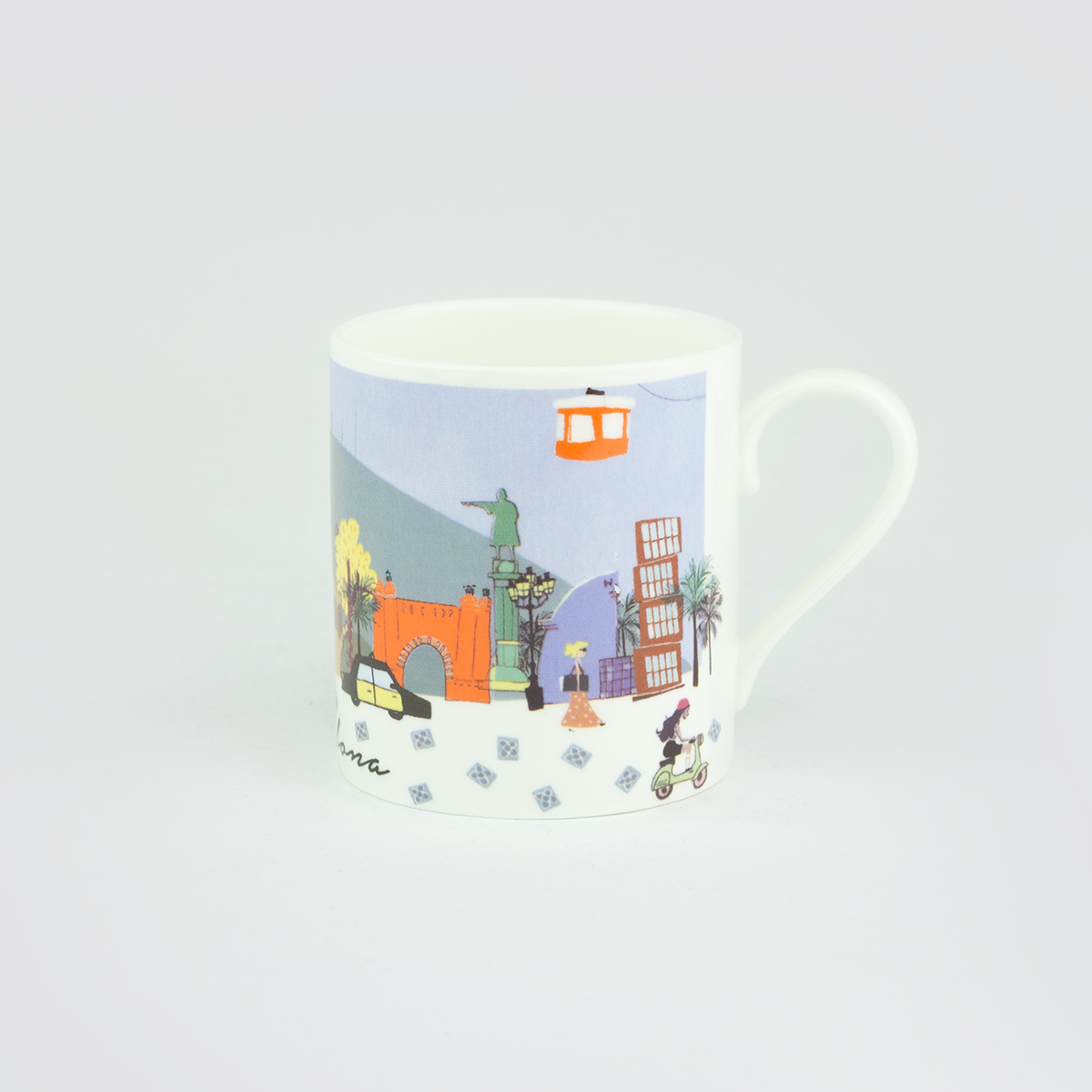 Skyline Barcelona Ceramic Mug
