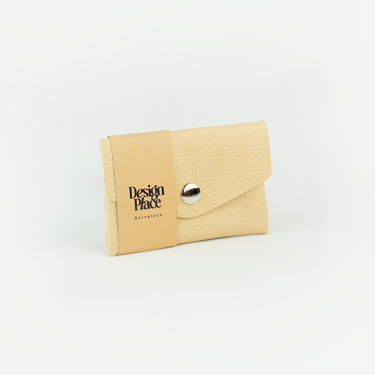 Beige Panot Stamping Money Pouch