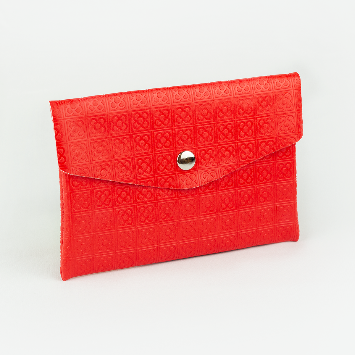 Red Panot Stamping Everyday Pouch