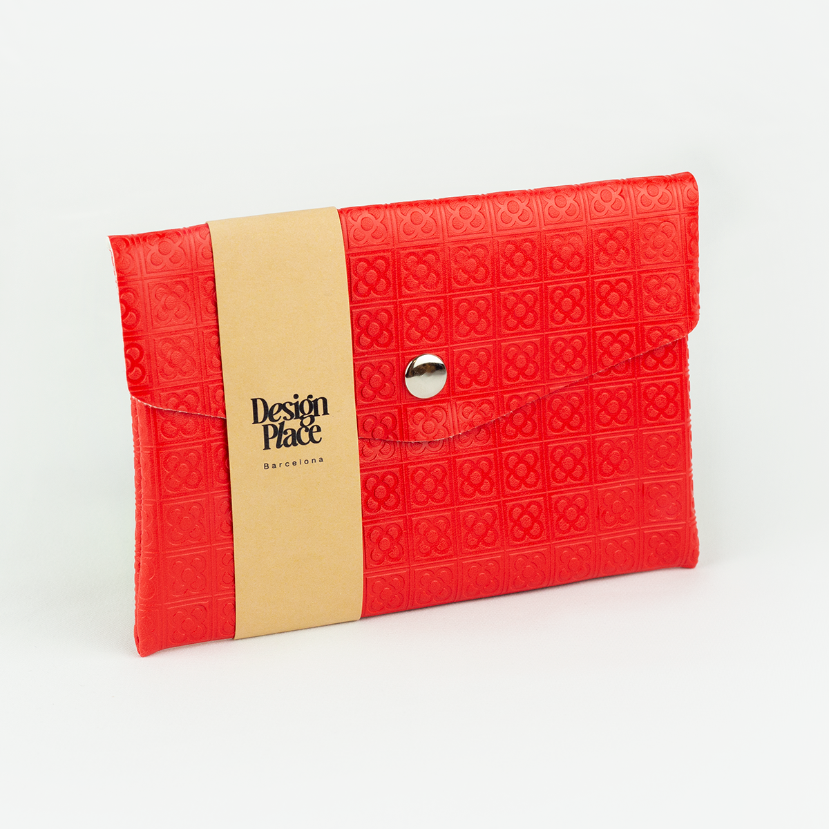 Red Panot Stamping Everyday Pouch