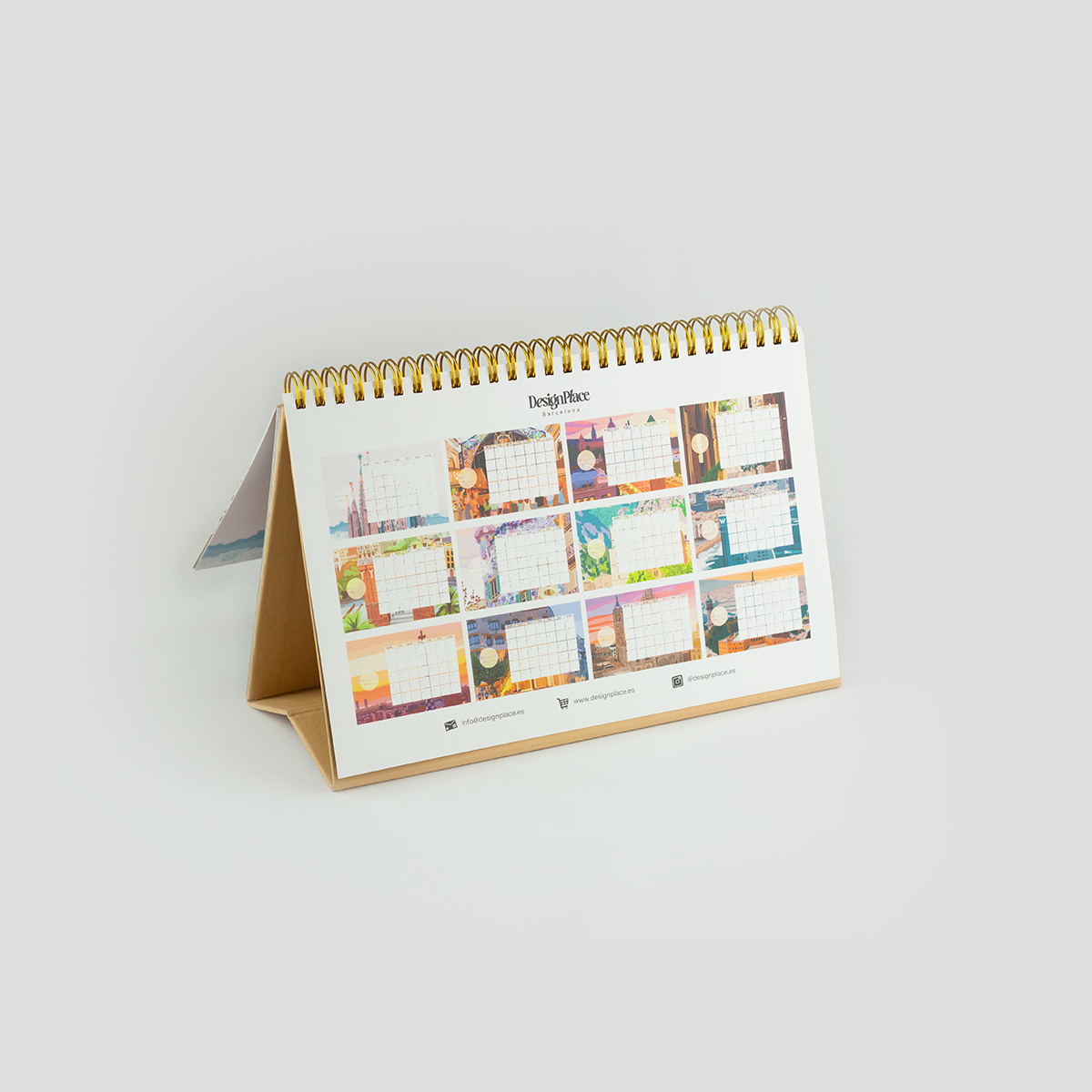 BCN Vector Desk Calendar