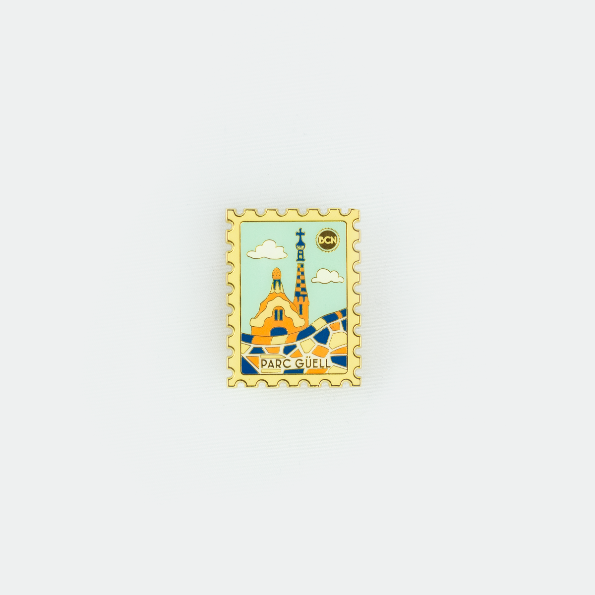 Parc Guell Stamp Pin