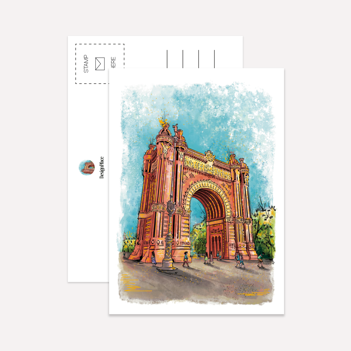 BCN Gold Splash Postcard Pack