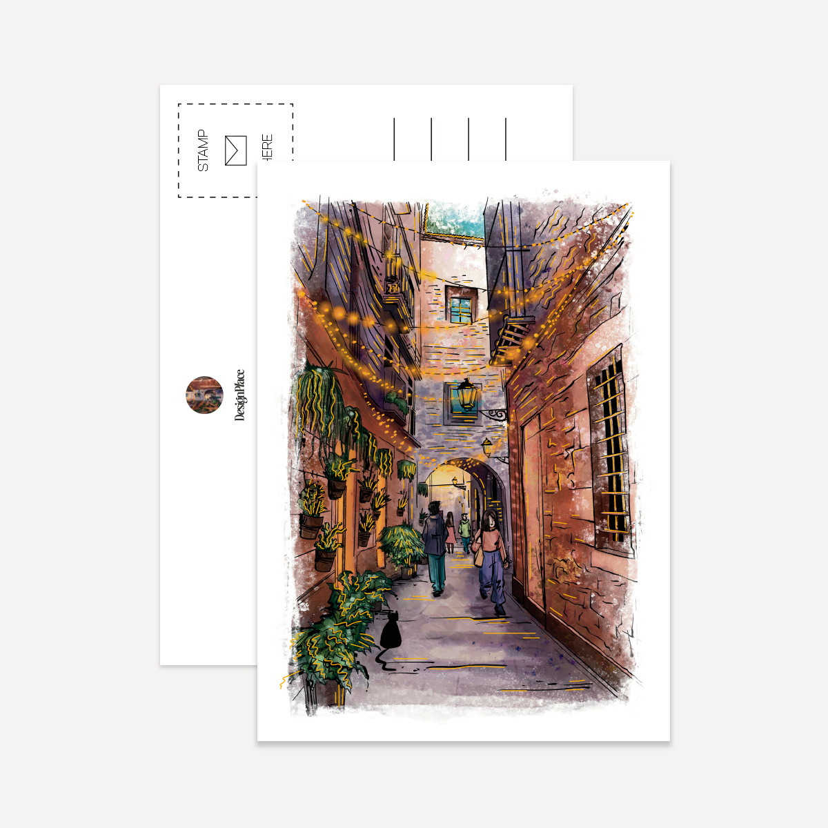 BCN Gold Splash Postcard Pack