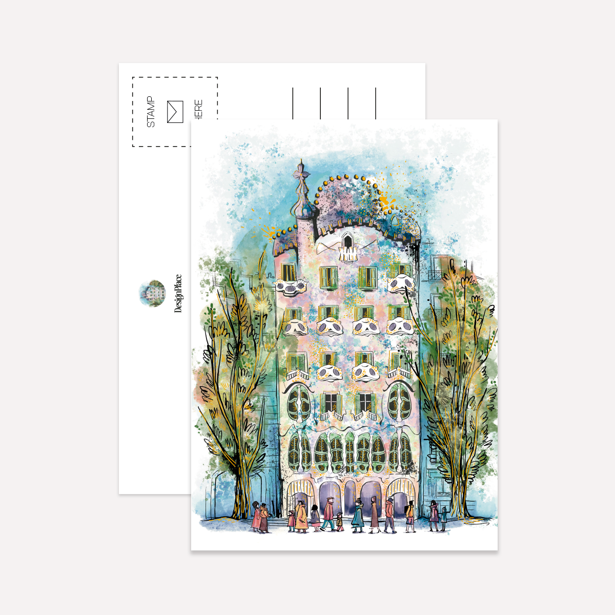 BCN Gold Splash Postcard Pack