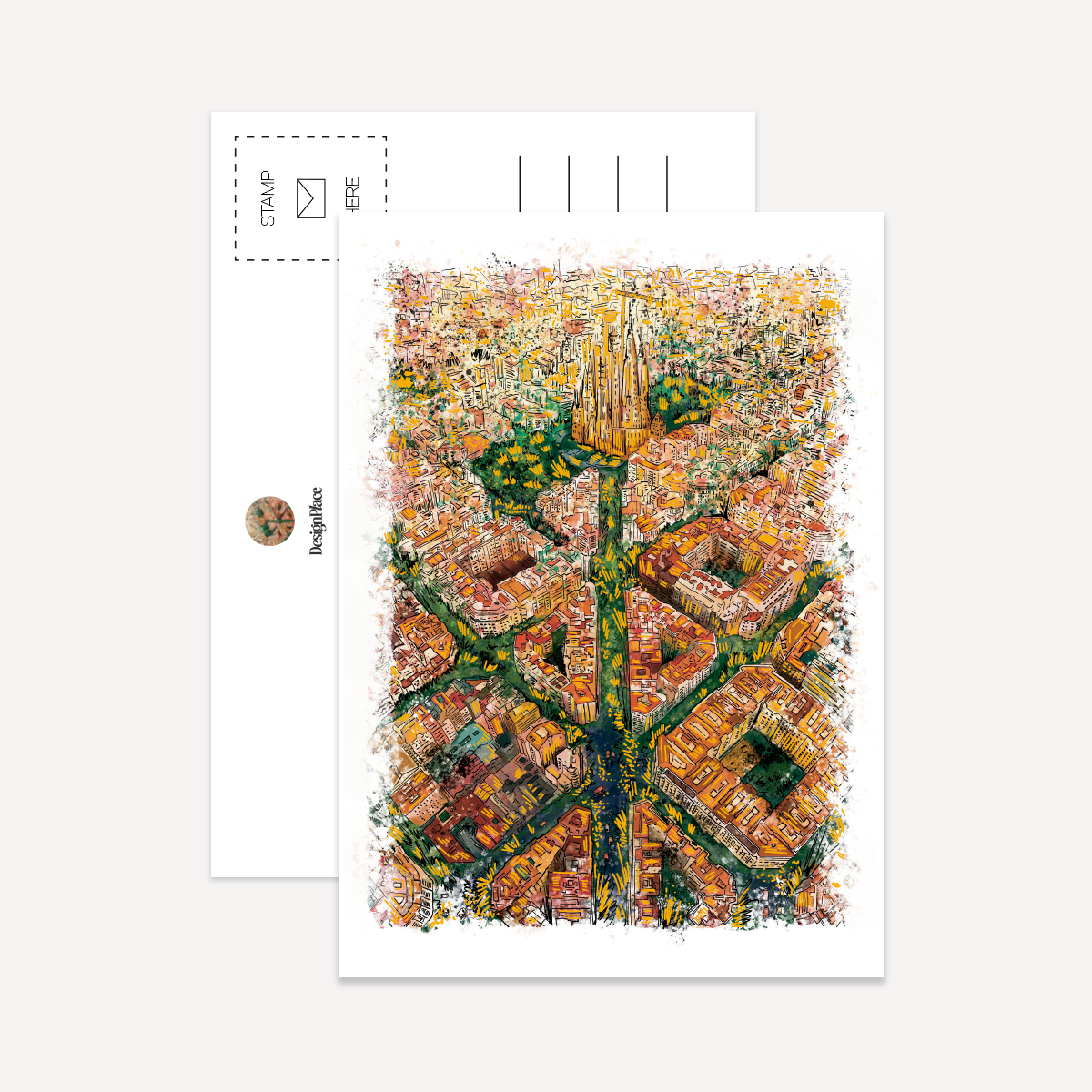 BCN Gold Splash Postcard Pack