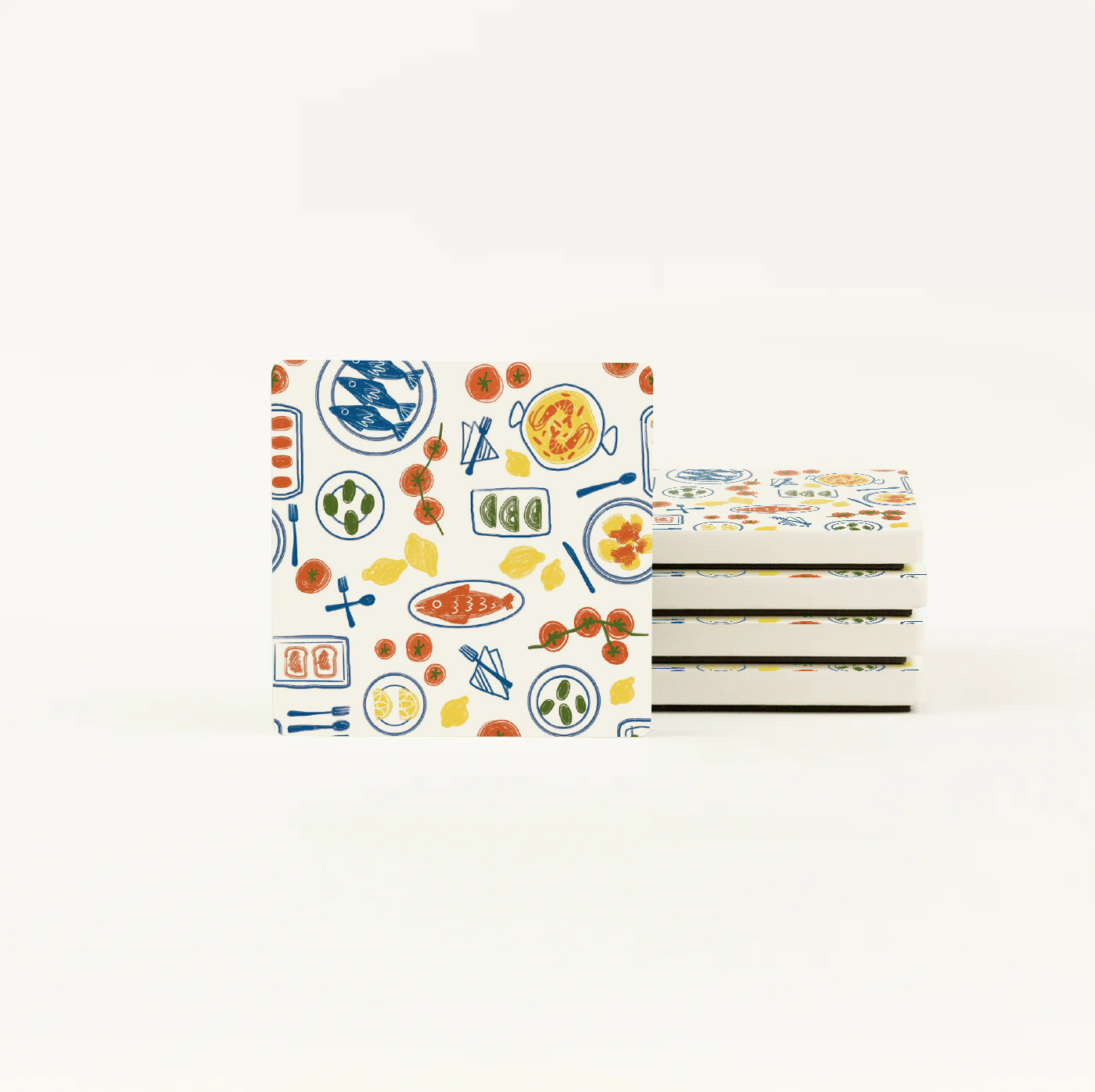 Tapas Sketch Ceramic Magnet