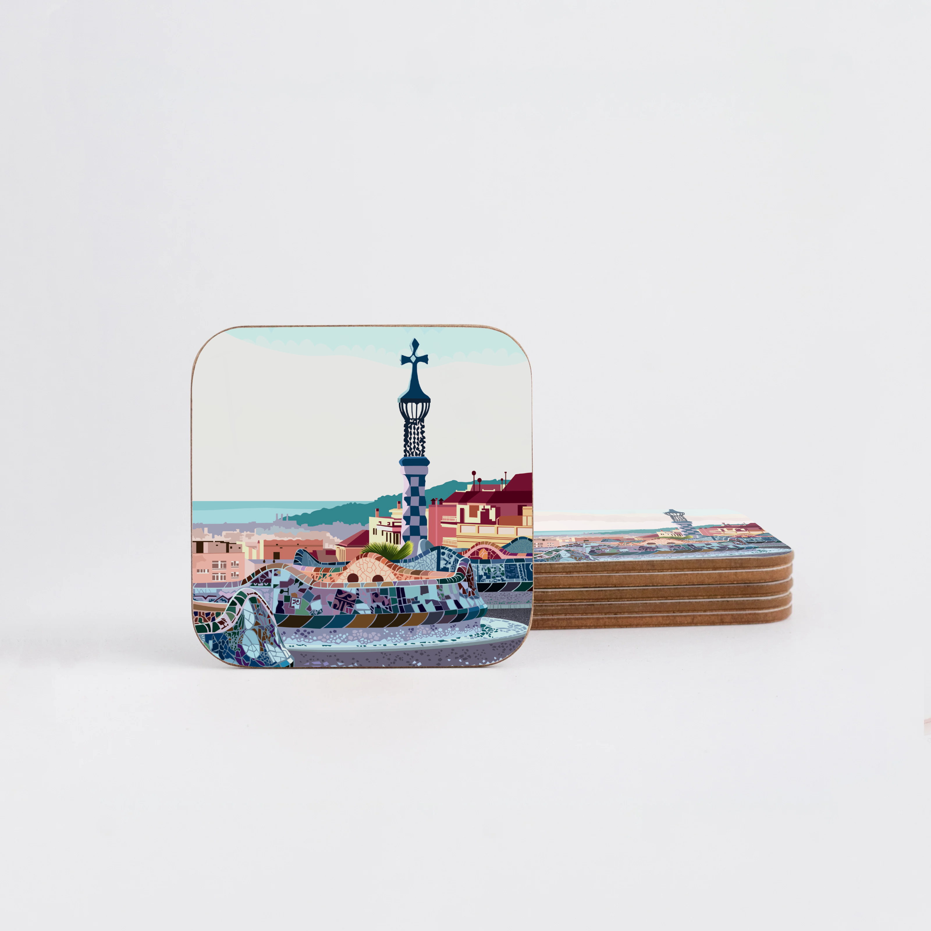 Parc Guell Dia Vector Coaster