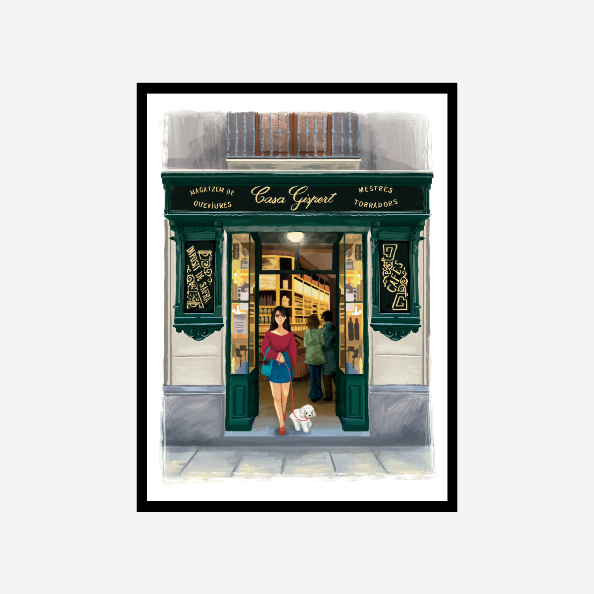 Fachada Casa Gispert Print