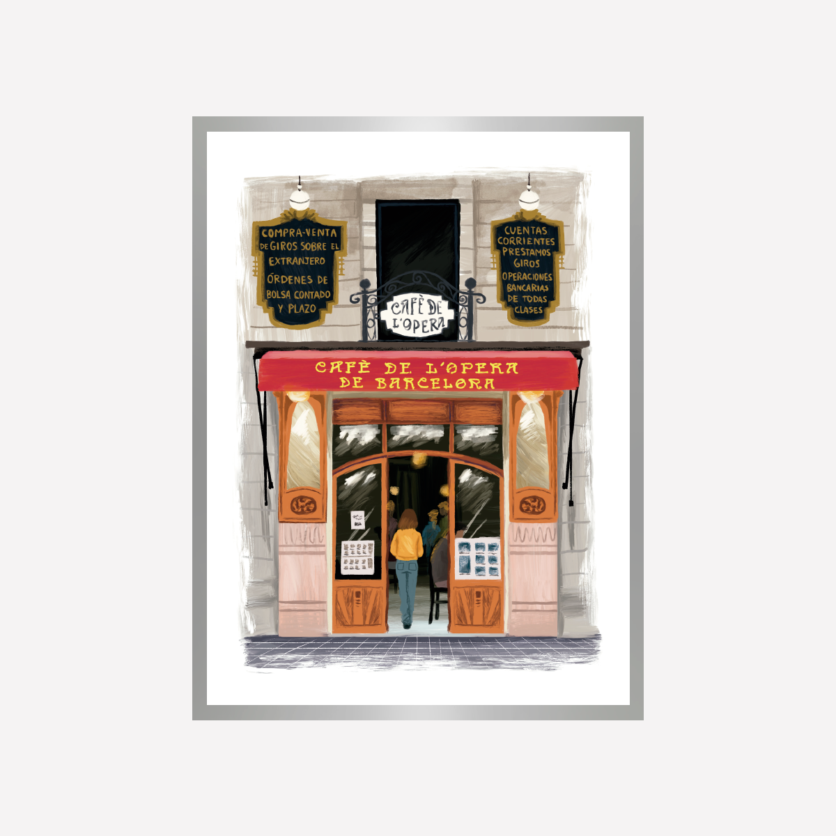 Fachada Cafe Opera Print