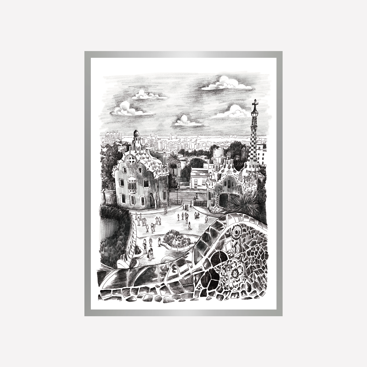 Parc Guell Sketch Collection