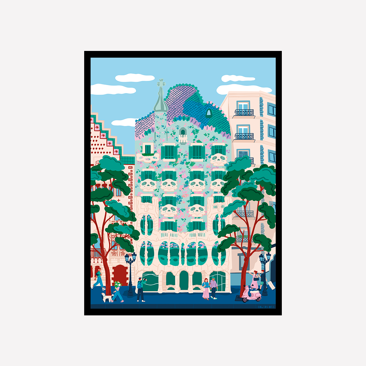 Casa Batlló Art Print