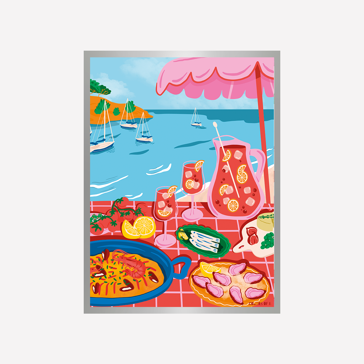 Tapas at the Beach Art Print