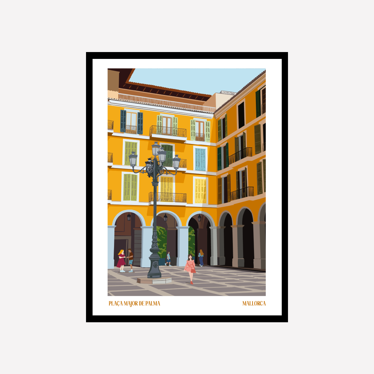 Vector Plaça Major Mallorca