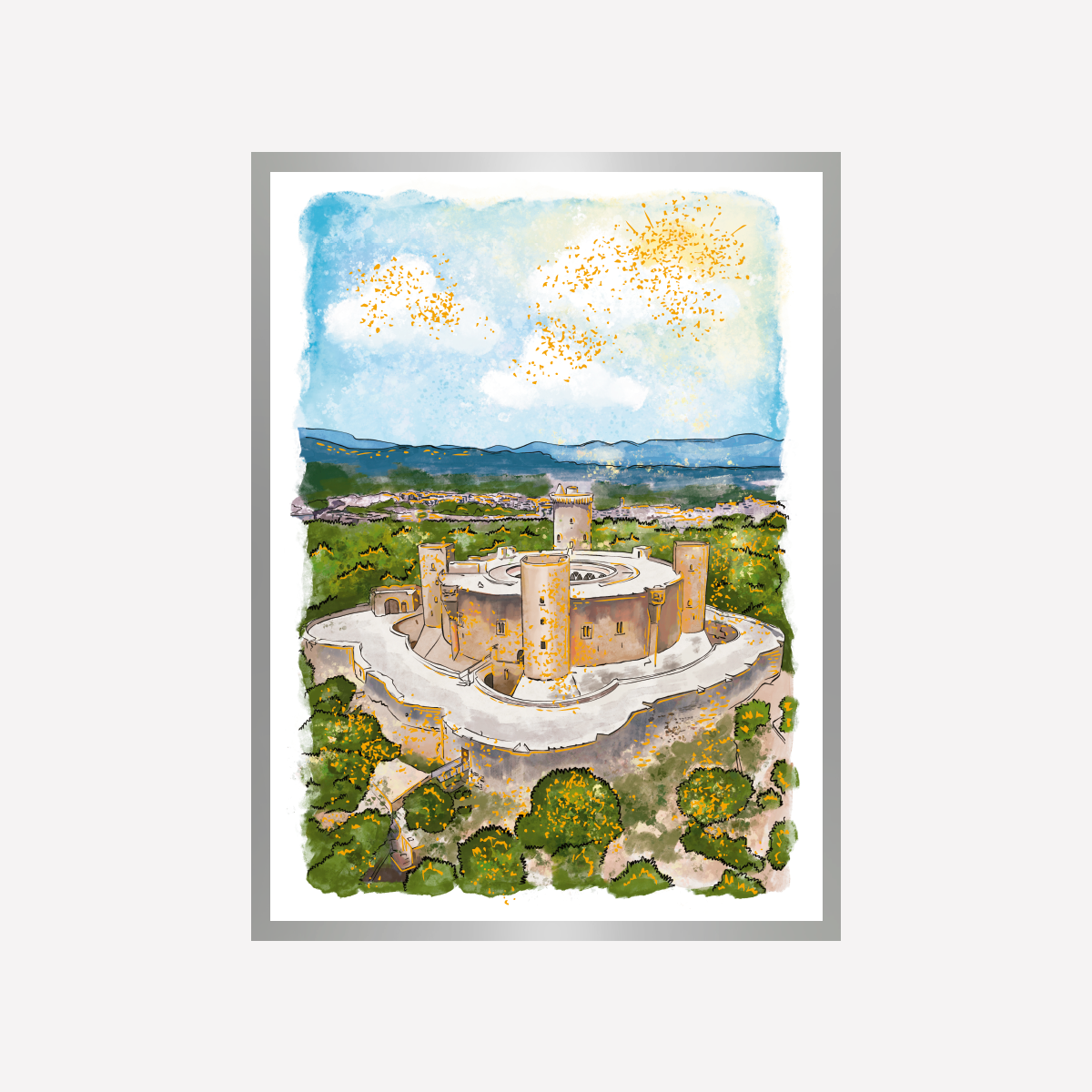 Castell Bellver Mallorca Gold Splash