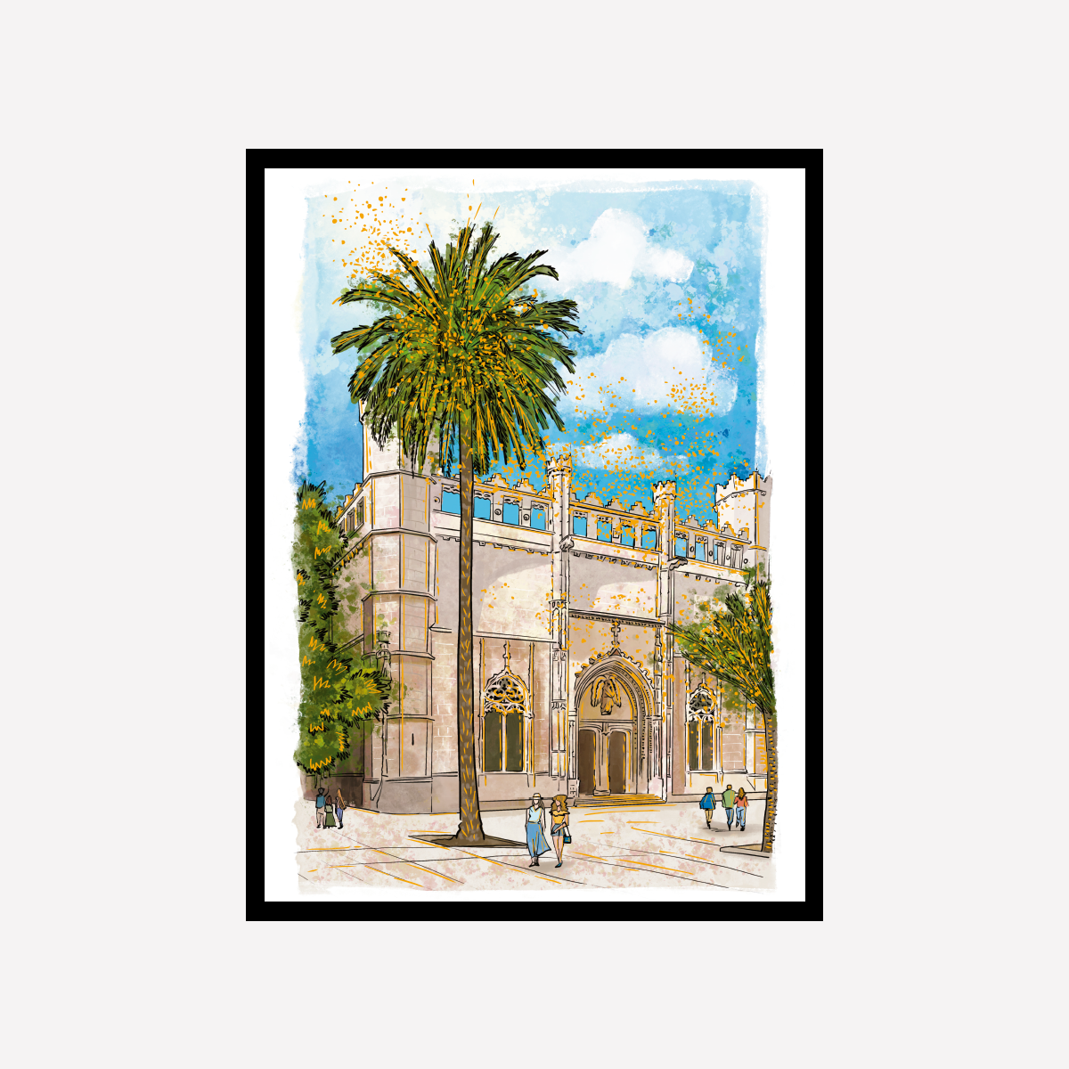 Llotja de Palma Mallorca Gold Splash