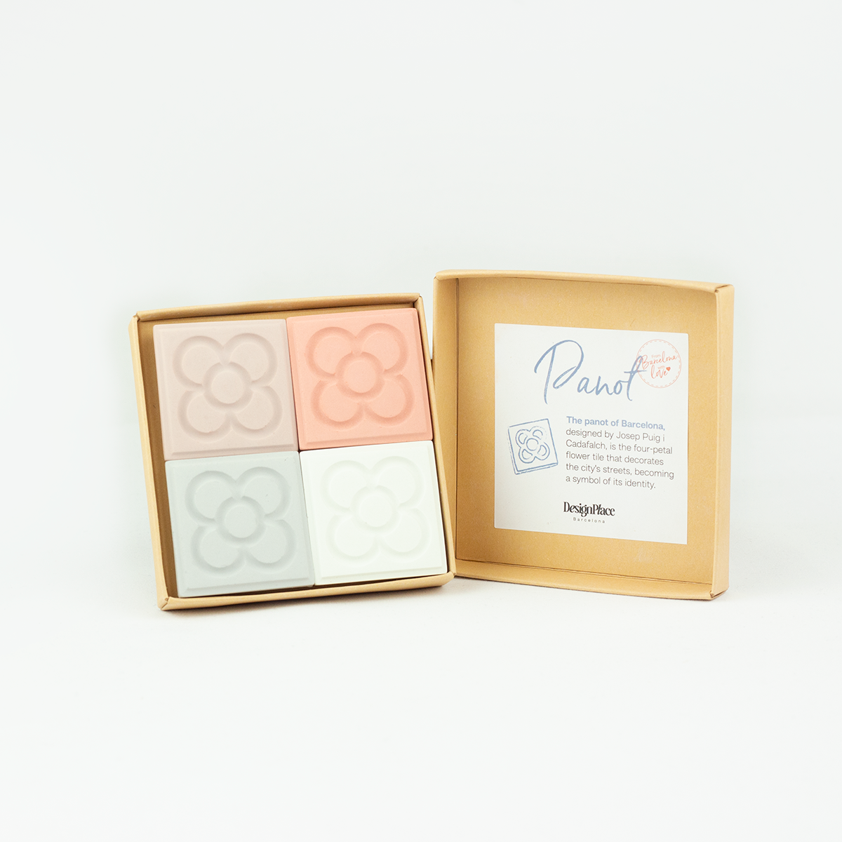 Set Red Pink Panot Cement Magnet