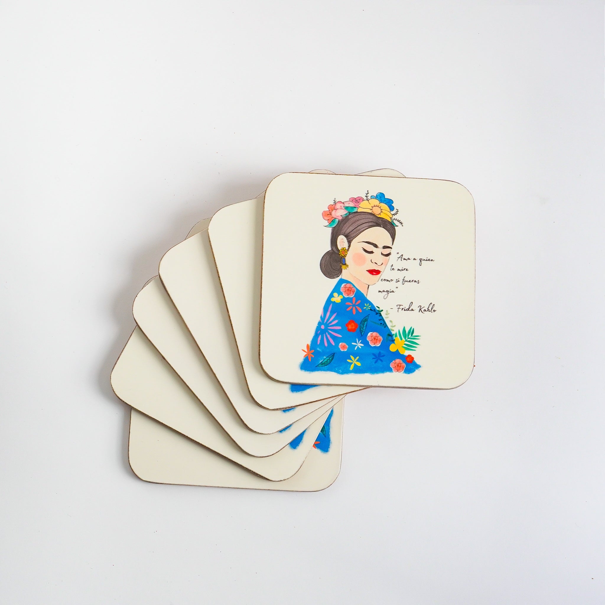 Frida Acuarela Coaster