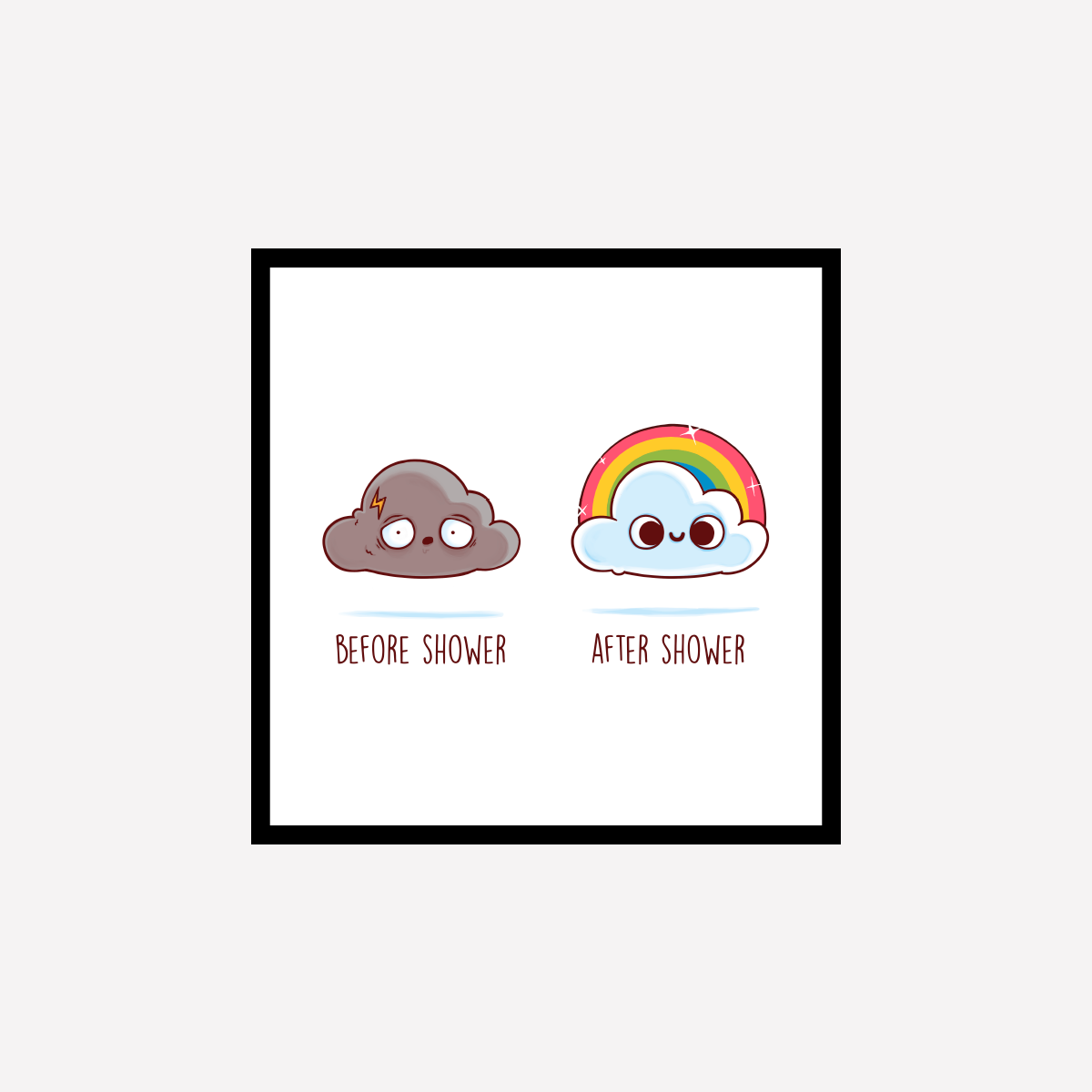 Before Shower Art Print