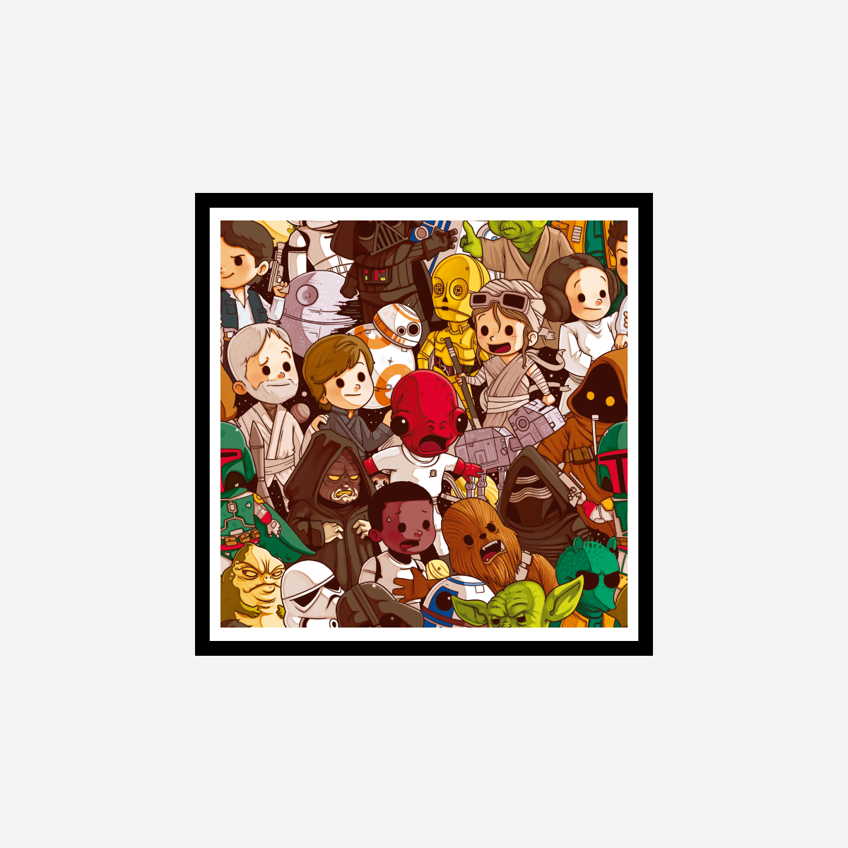 Star Wars Pattern Art Print