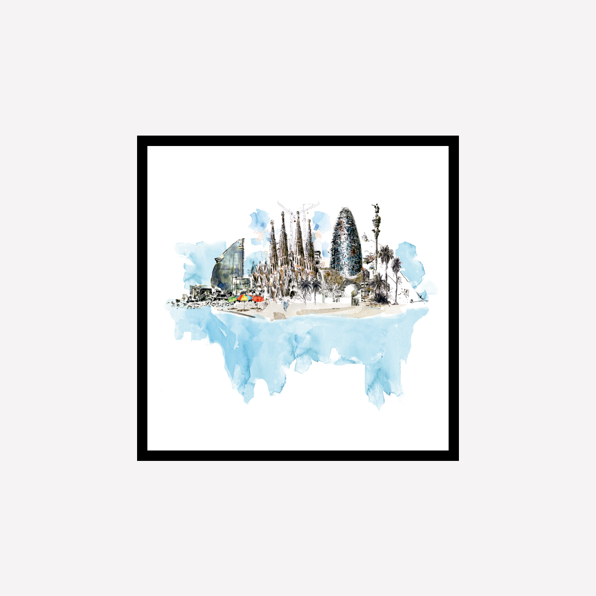 Barcelona Dream Art Print