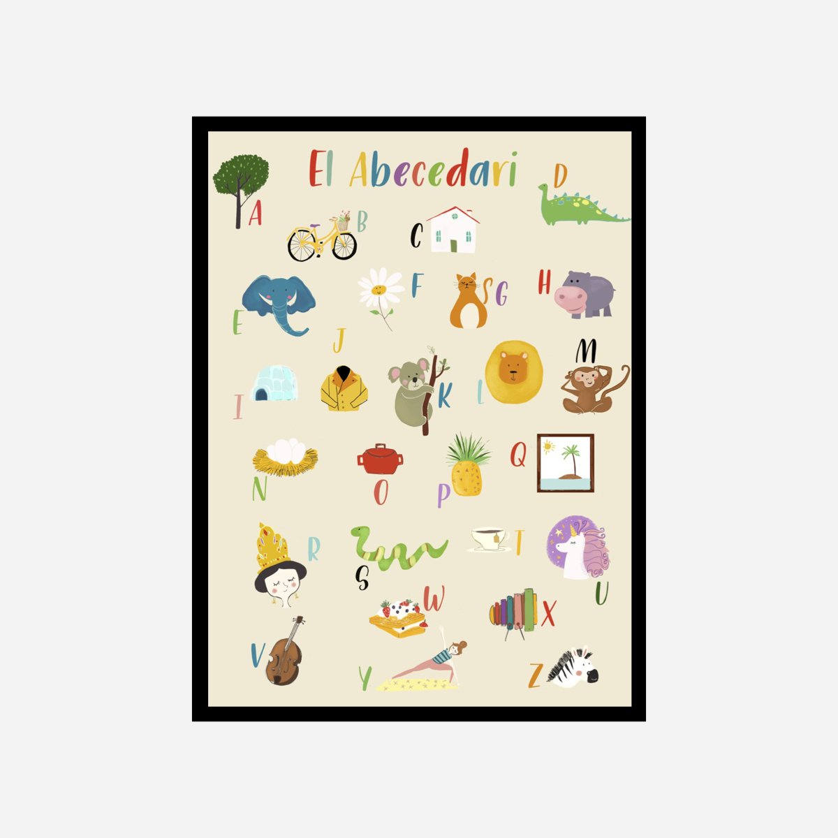 Abecedari Art Print - DesignPlace