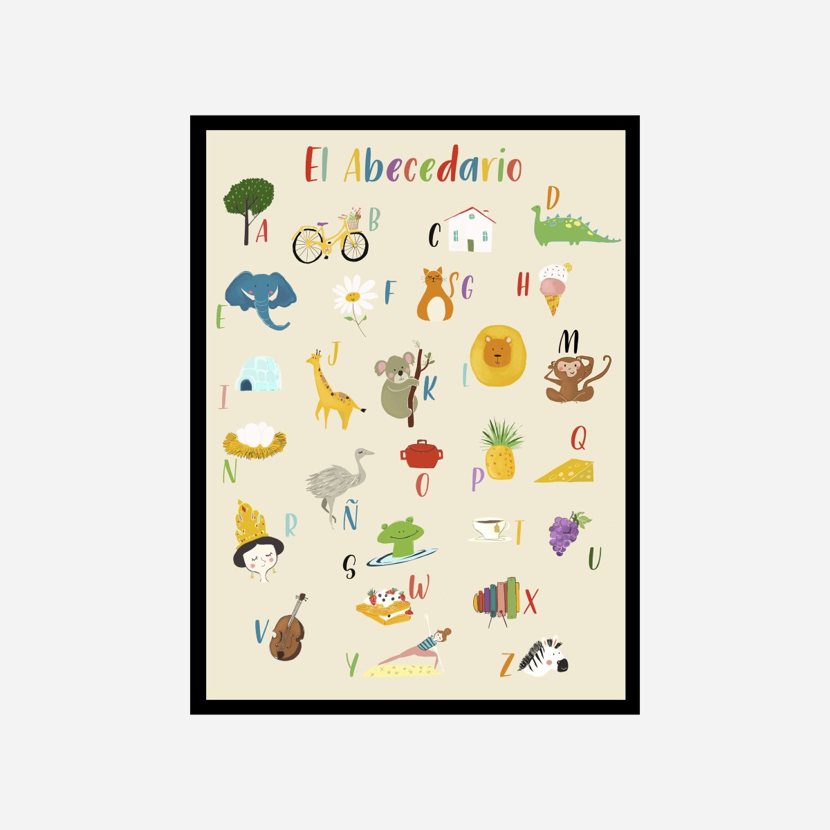 Abecedario Art Print - DesignPlace