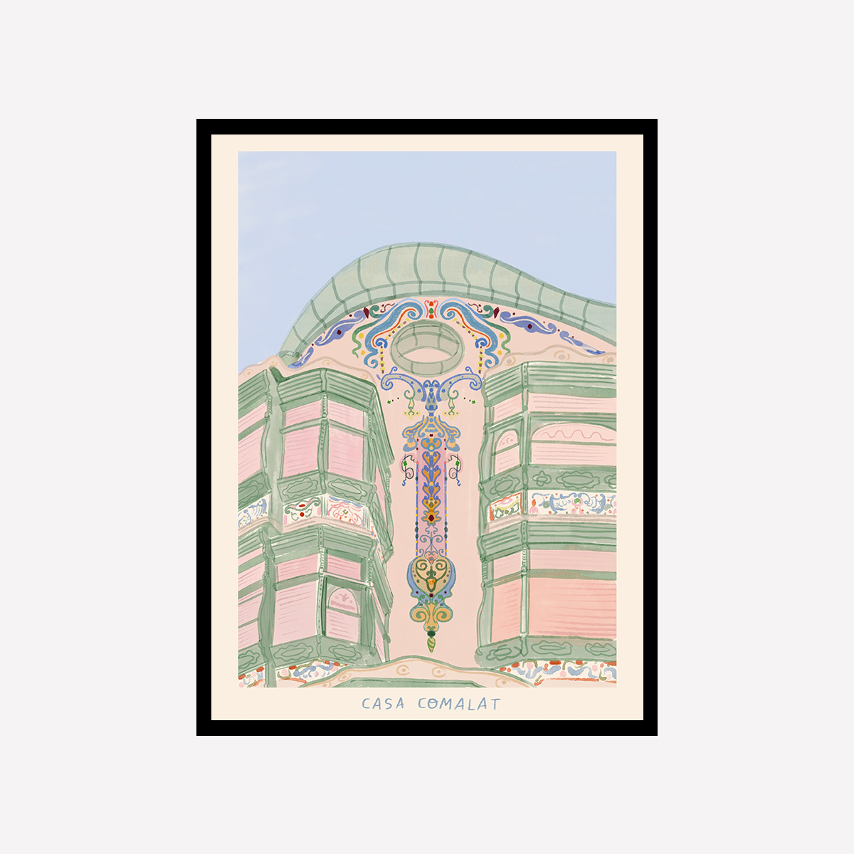 Casa Comalat Art Print